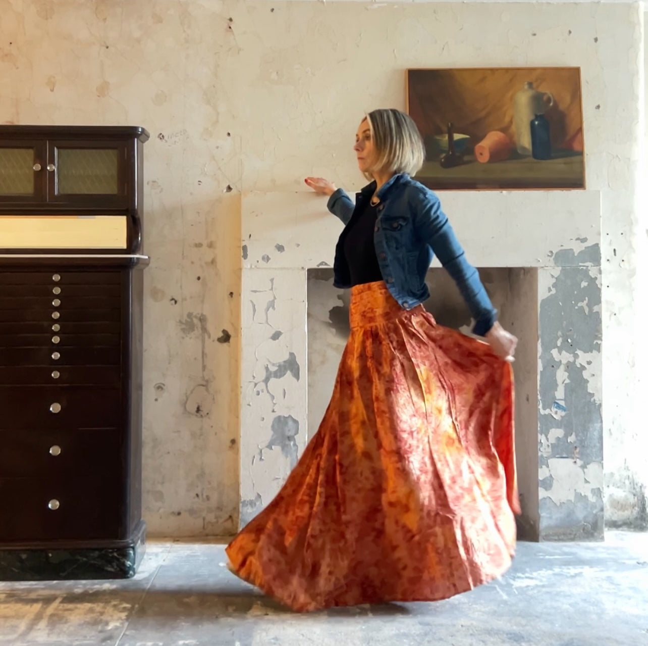 Vintage Saree Silk Skirts Viki knott vintage-saree-silk-skirts-viki-knott