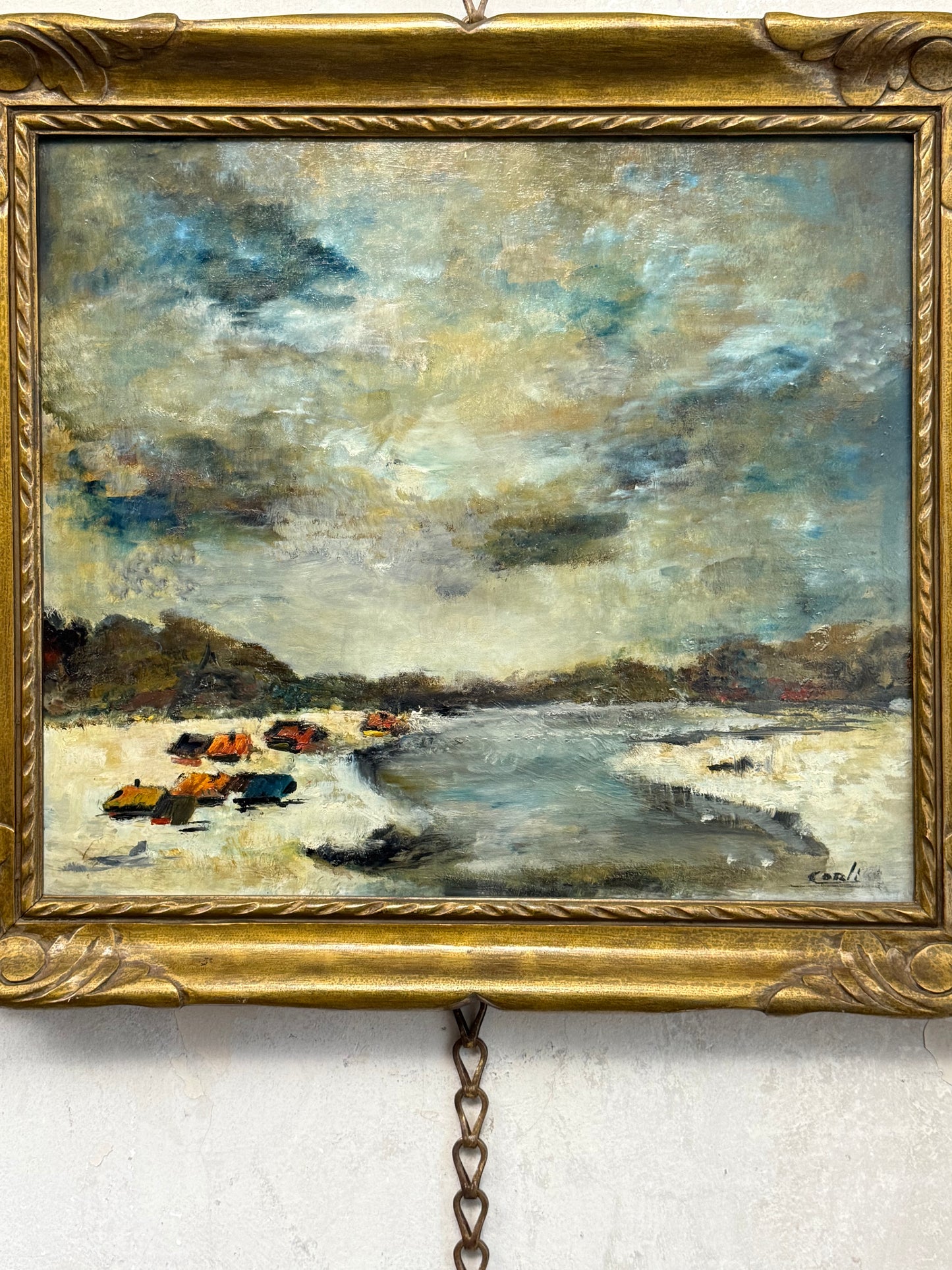 Impressionist Sky over Tents | Belgium Post War