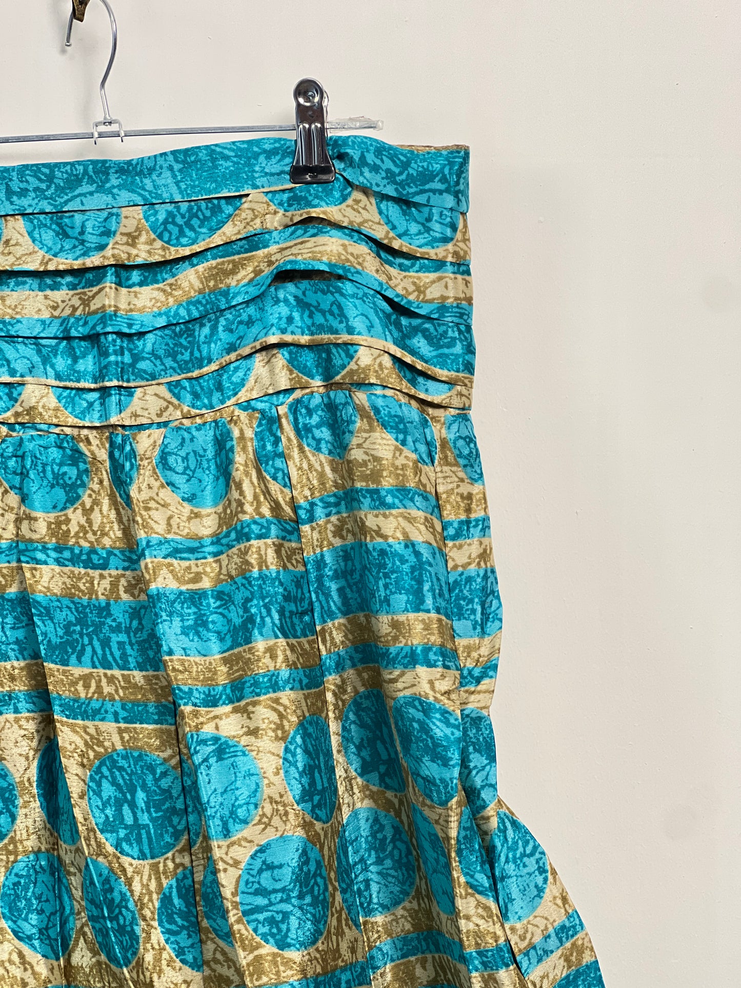 Vintage Saree Silk Pleated Skirt