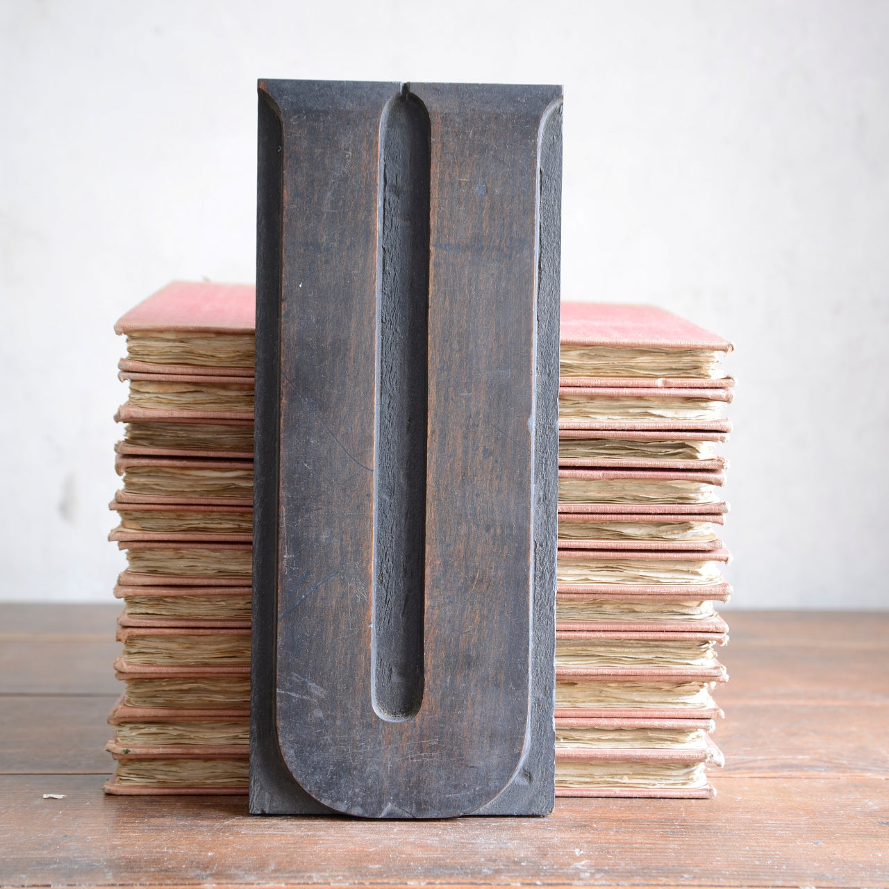 Rare English 1920’s Wooden Letterpress Type - 30cm