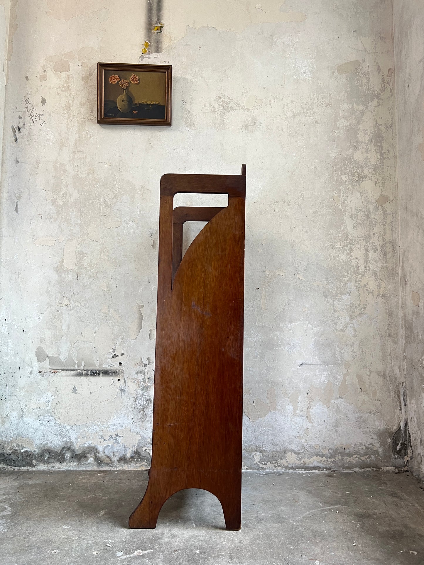 Secessionist style mahogany magazine rack, attributed to Wylie & Lochhead, Glasgow.