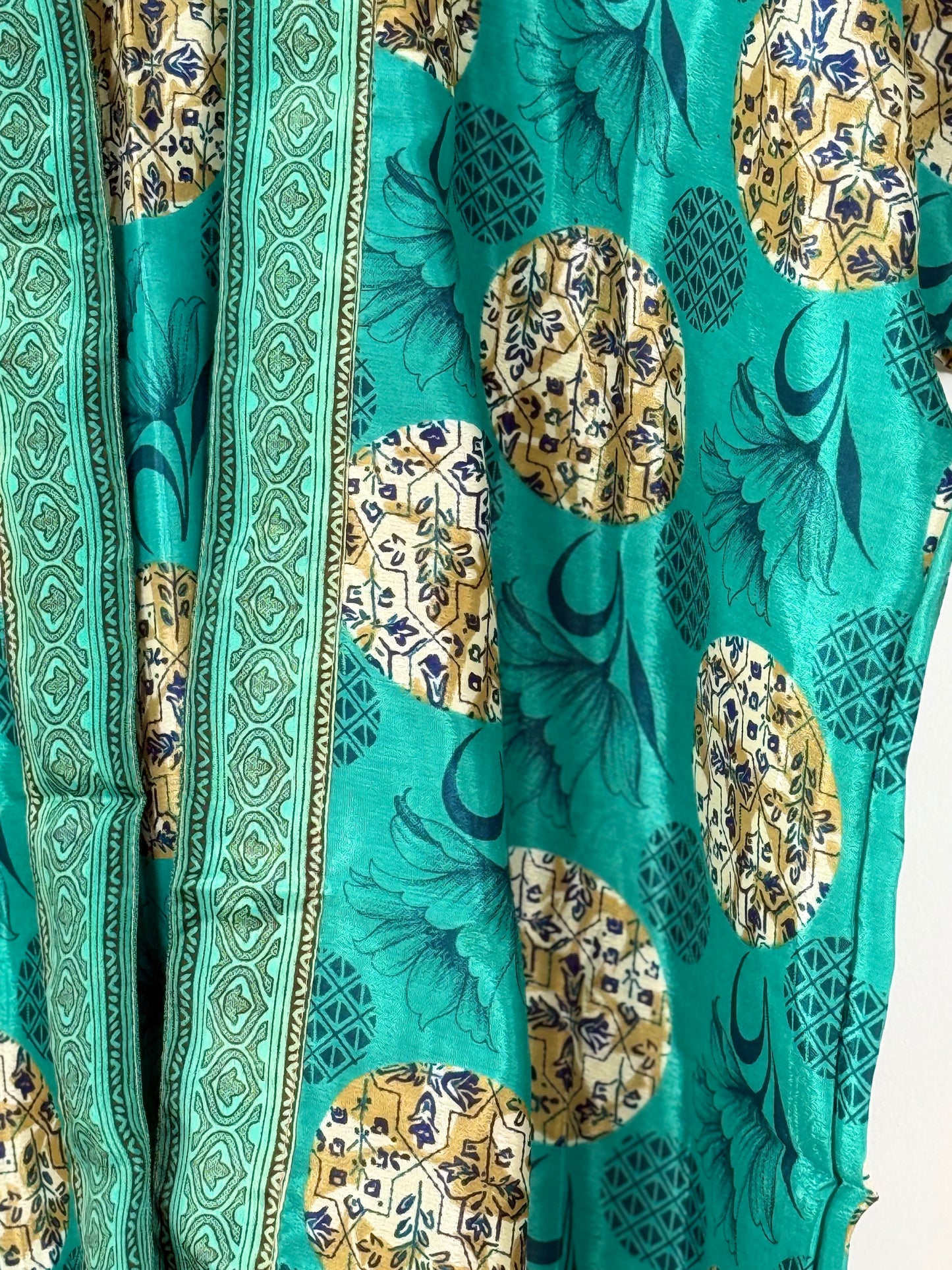 Vintage Saree Silk Trousers & Shirt Co-ordinated Set