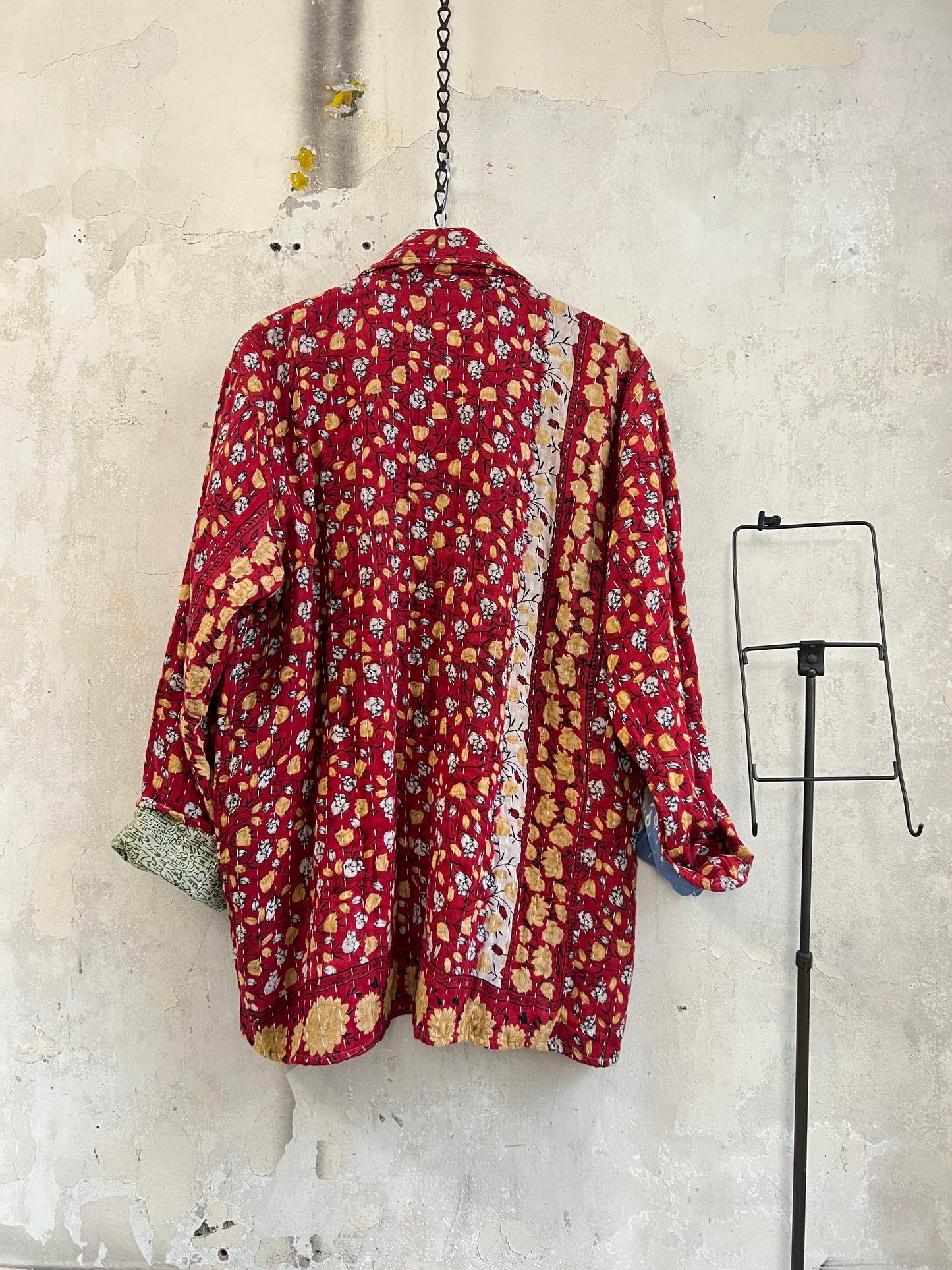 Vintage Cotton Kantha Reversible Jacket ~ No 17