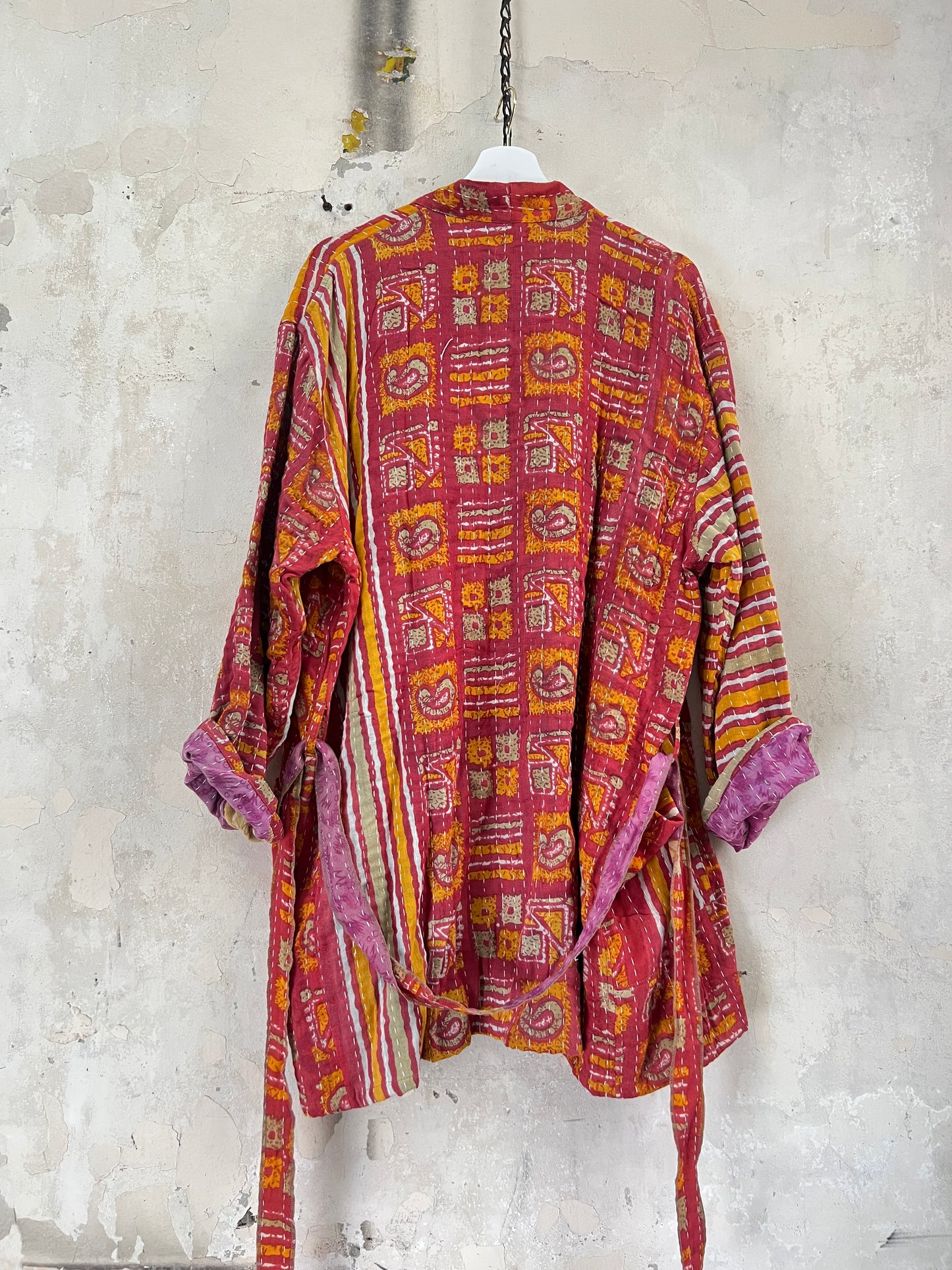 Vintage Cotton Kantha Relaxed Jacket ~ No 16