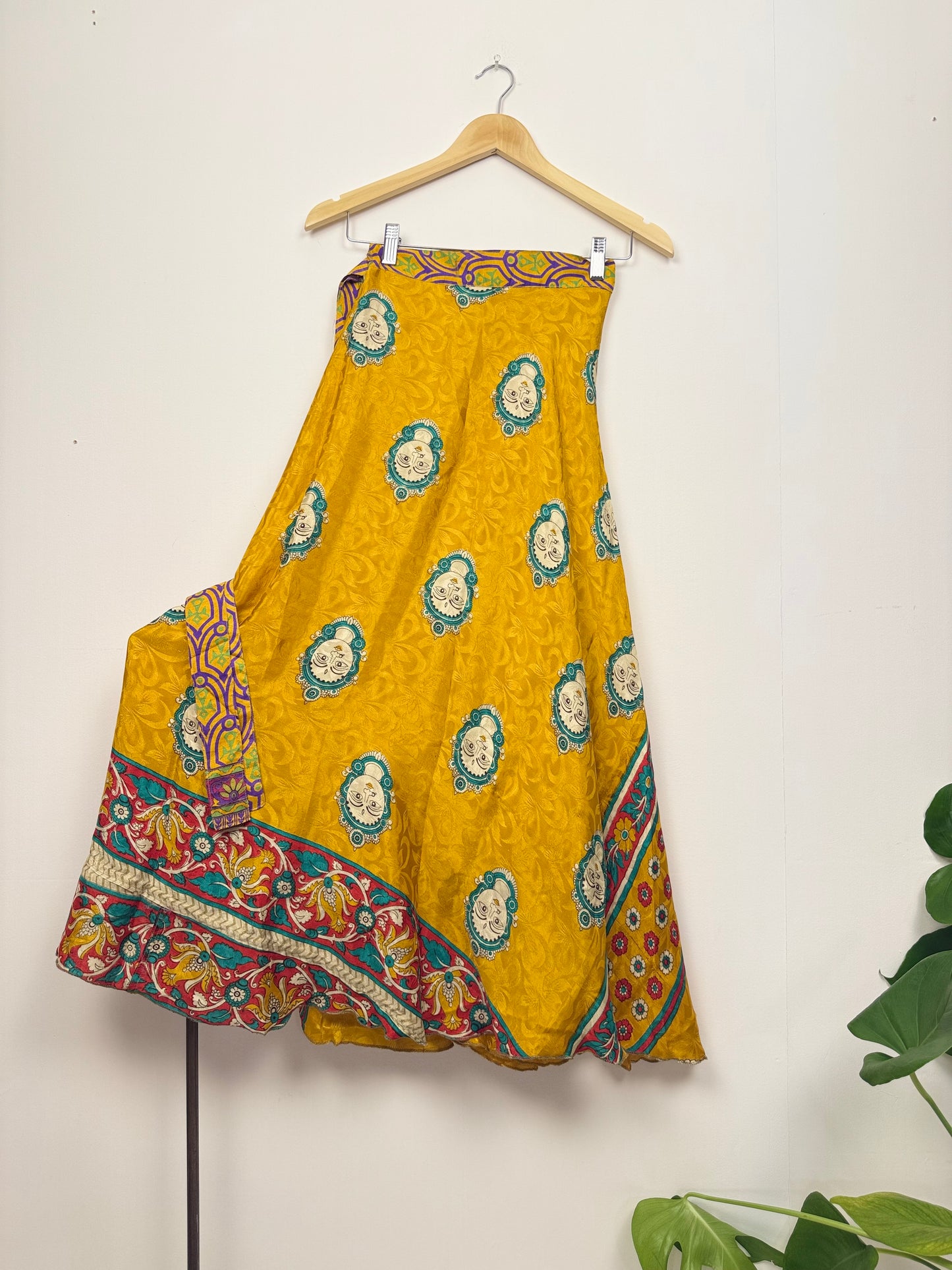 Vintage Saree Silk Wrap Skirt