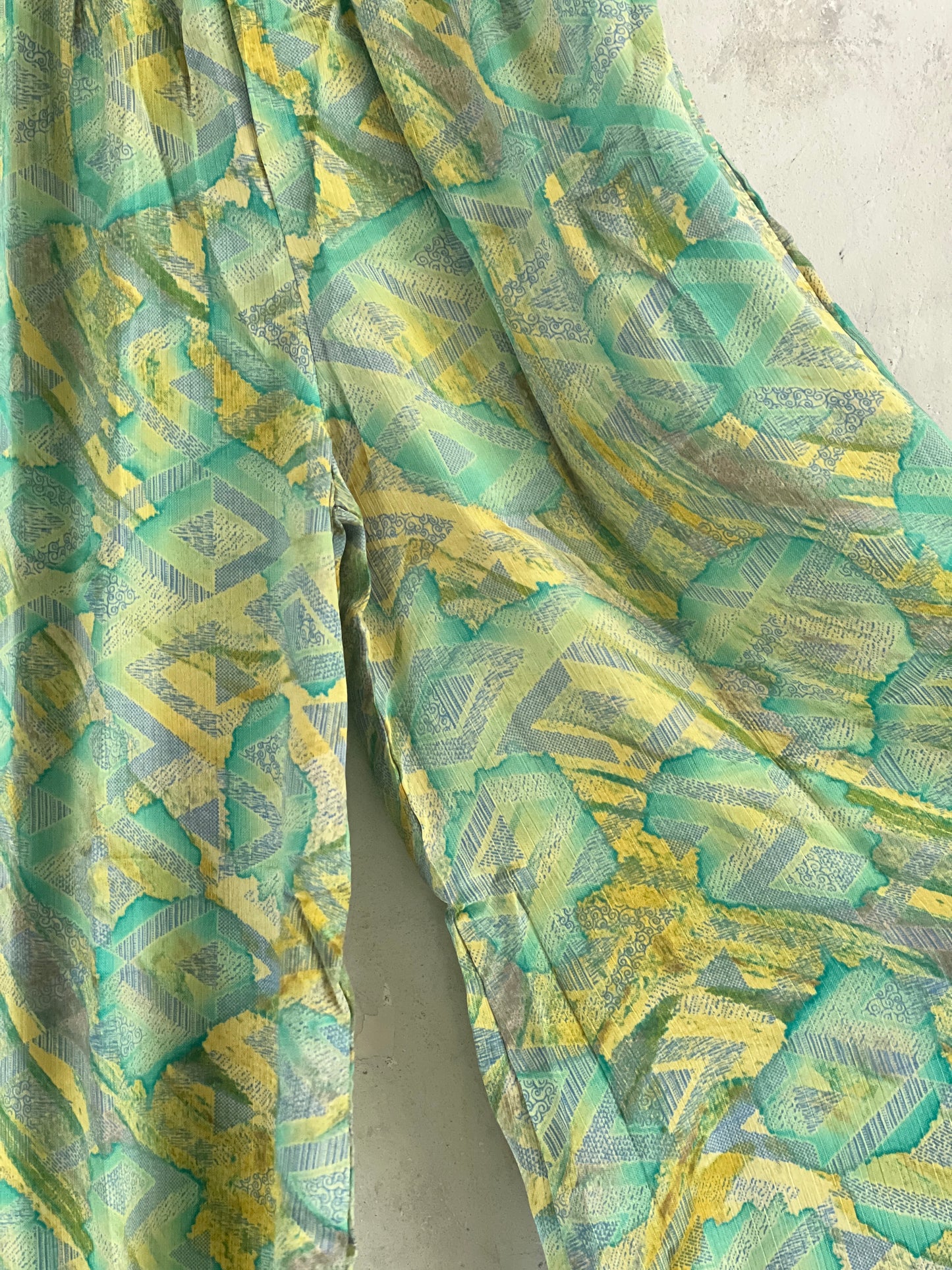 Vintage Saree Silk Trousers & Shirt Co-ordinated Set
