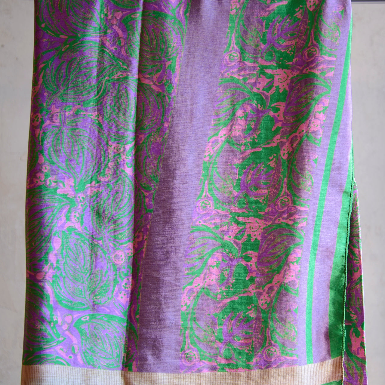 Vintage Pure Silk Saree Fabric