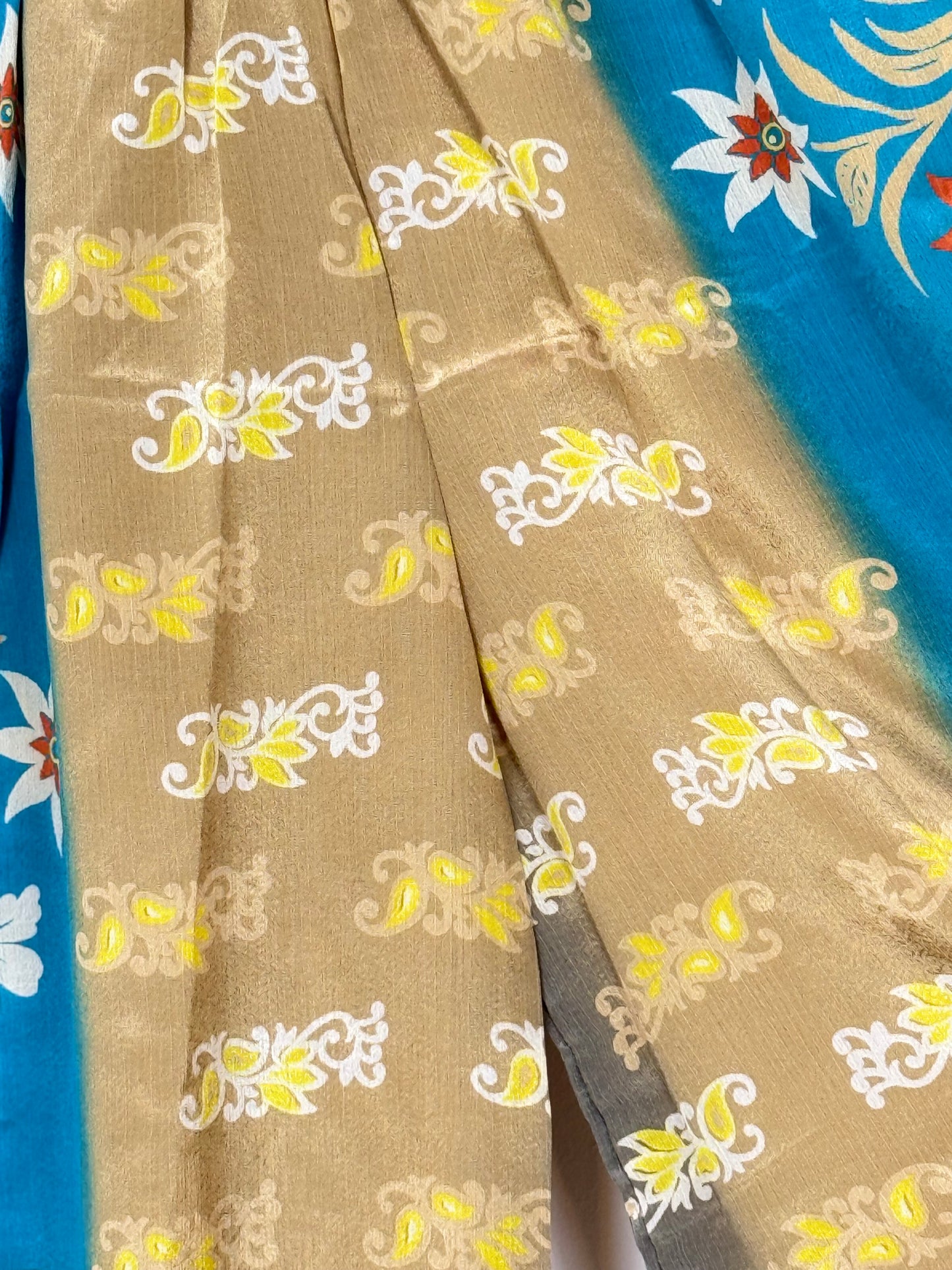 Vintage Saree Silk Trousers & Shirt Co-ordinated Set