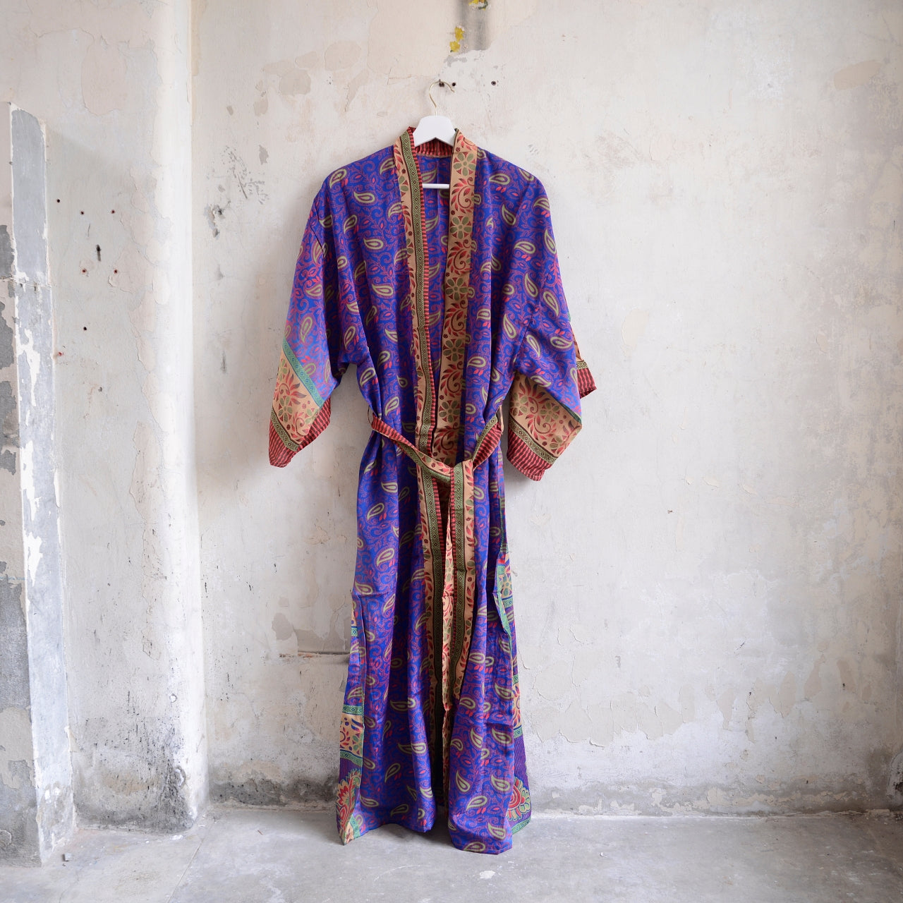 Long Vintage Silk Kimono