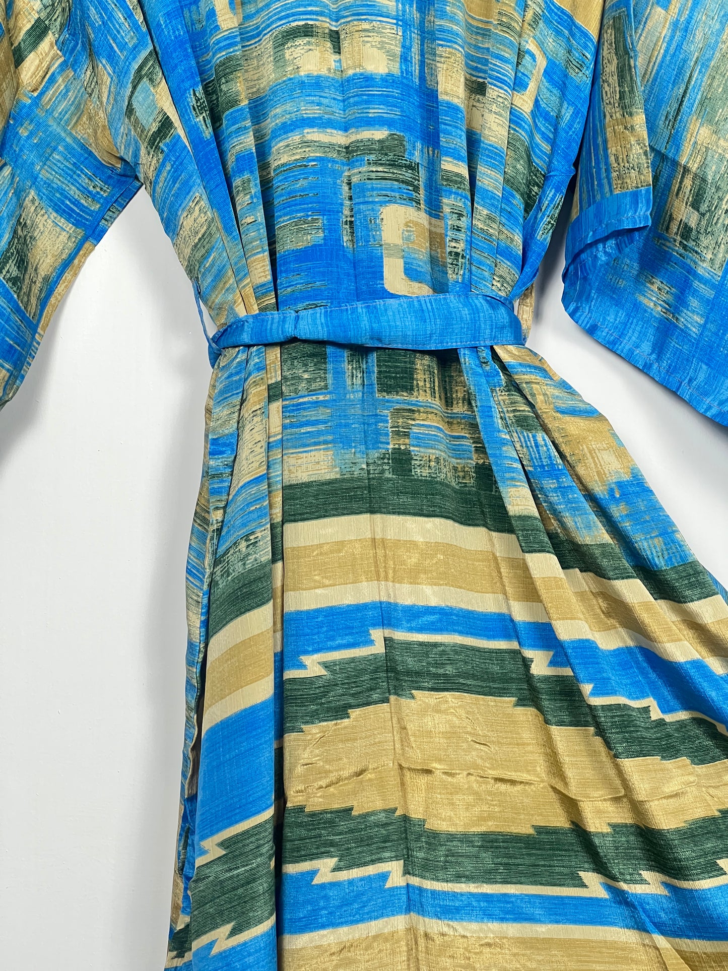 Vintage Saree Silk Kimono / Duster - Long - Wider Unisex Fit