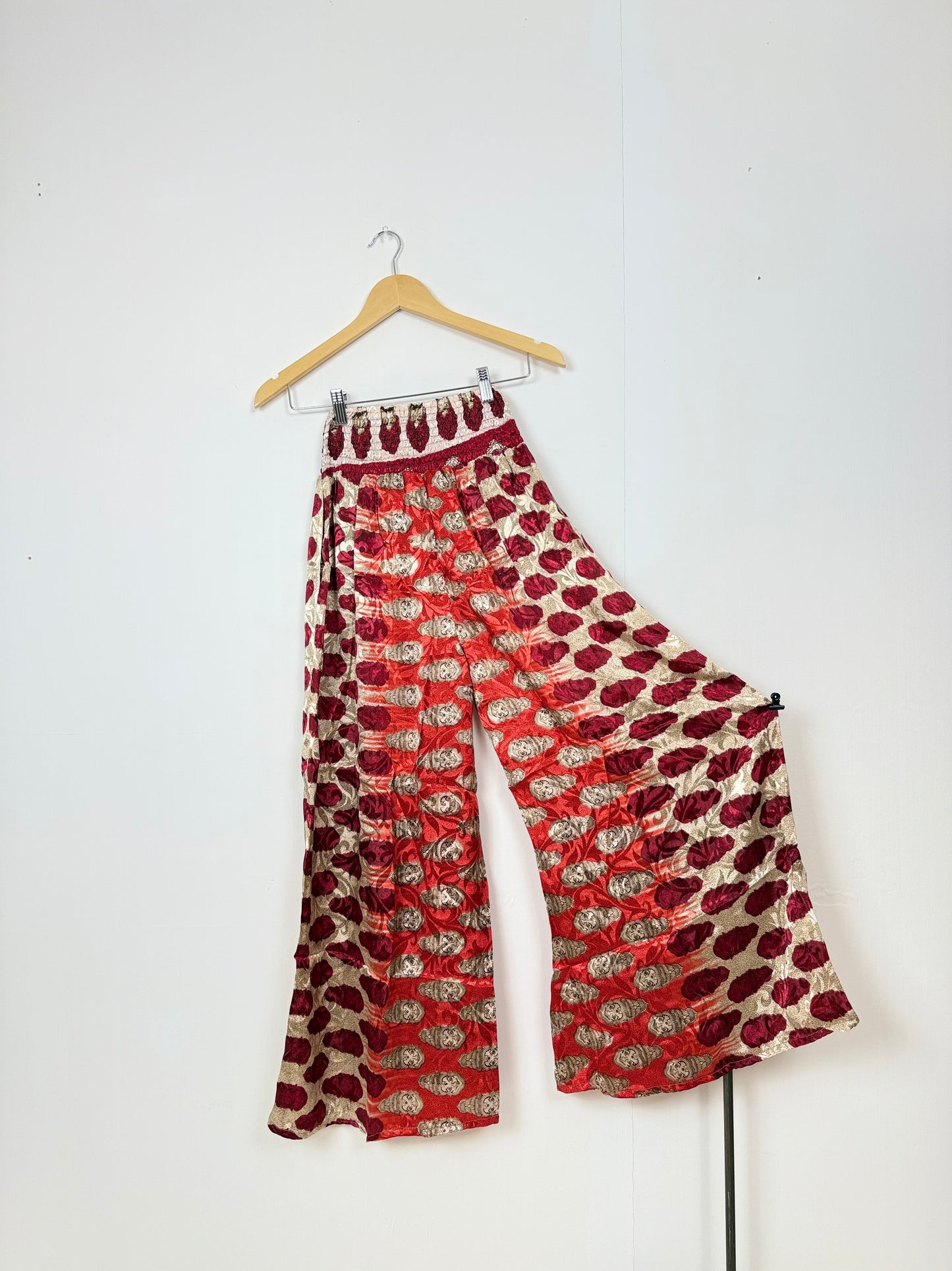 Vintage Saree Silk Trousers & Shirt Co-ordinated Set