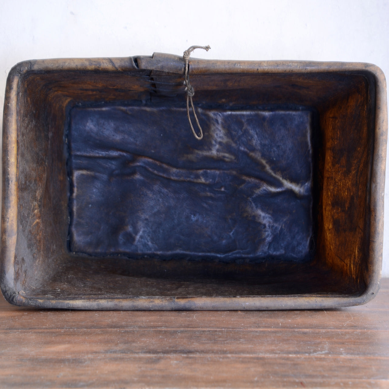 19th Century Buffalo Rawhide Mill Bucket - No 40