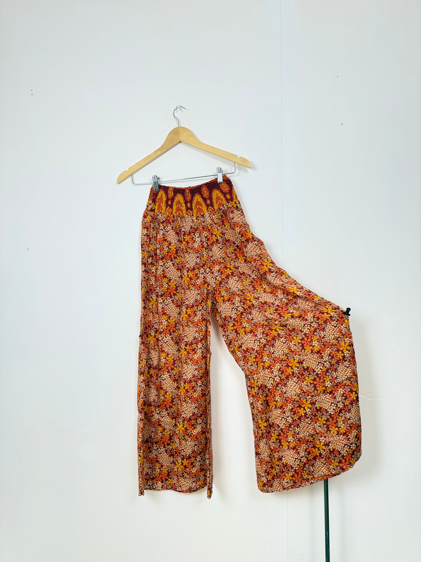 Vintage Saree Silk Trousers & Shirt Co-ordinated Set