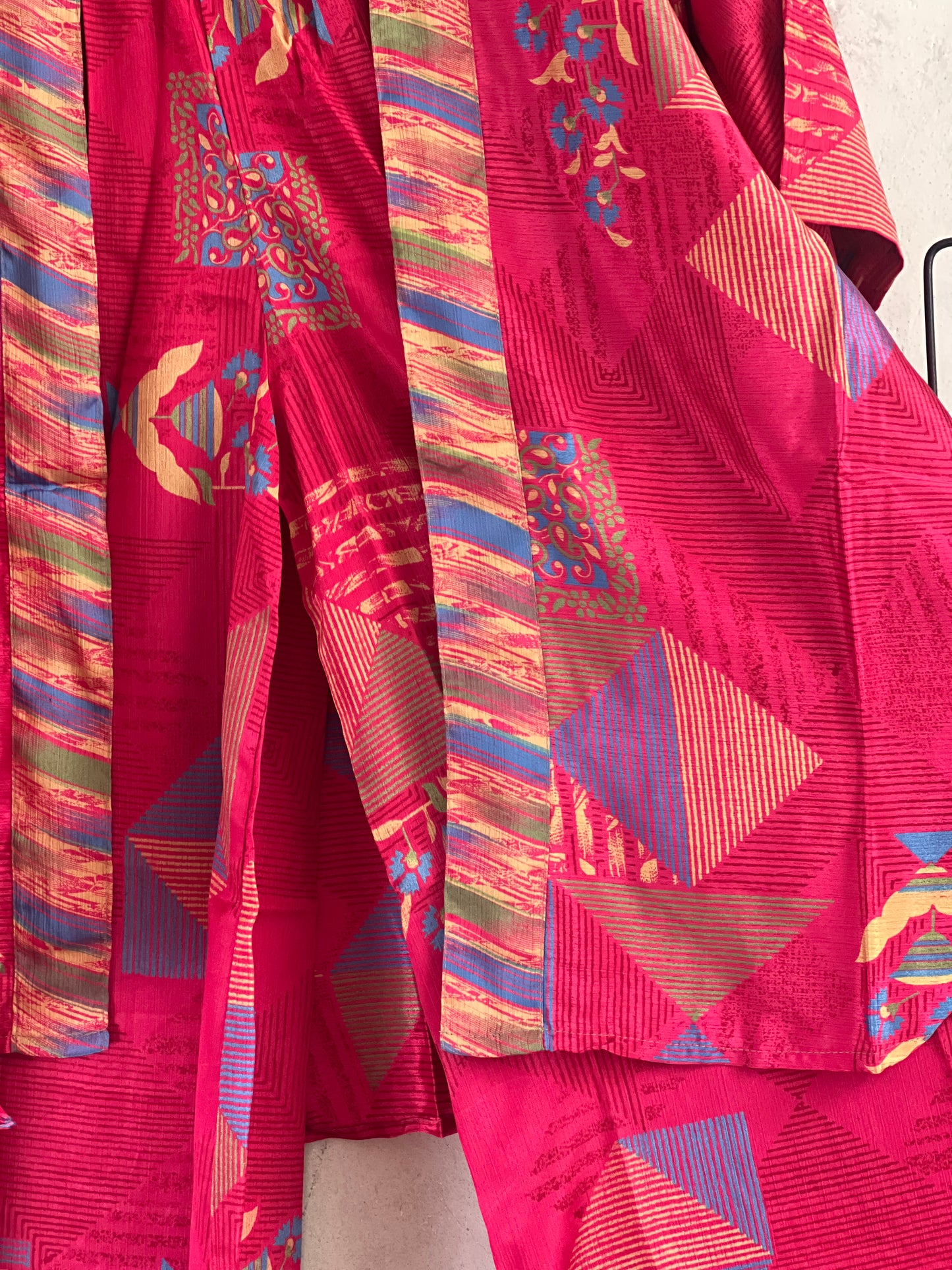 Vintage Saree Silk Trousers & Shirt Co-ordinated Set