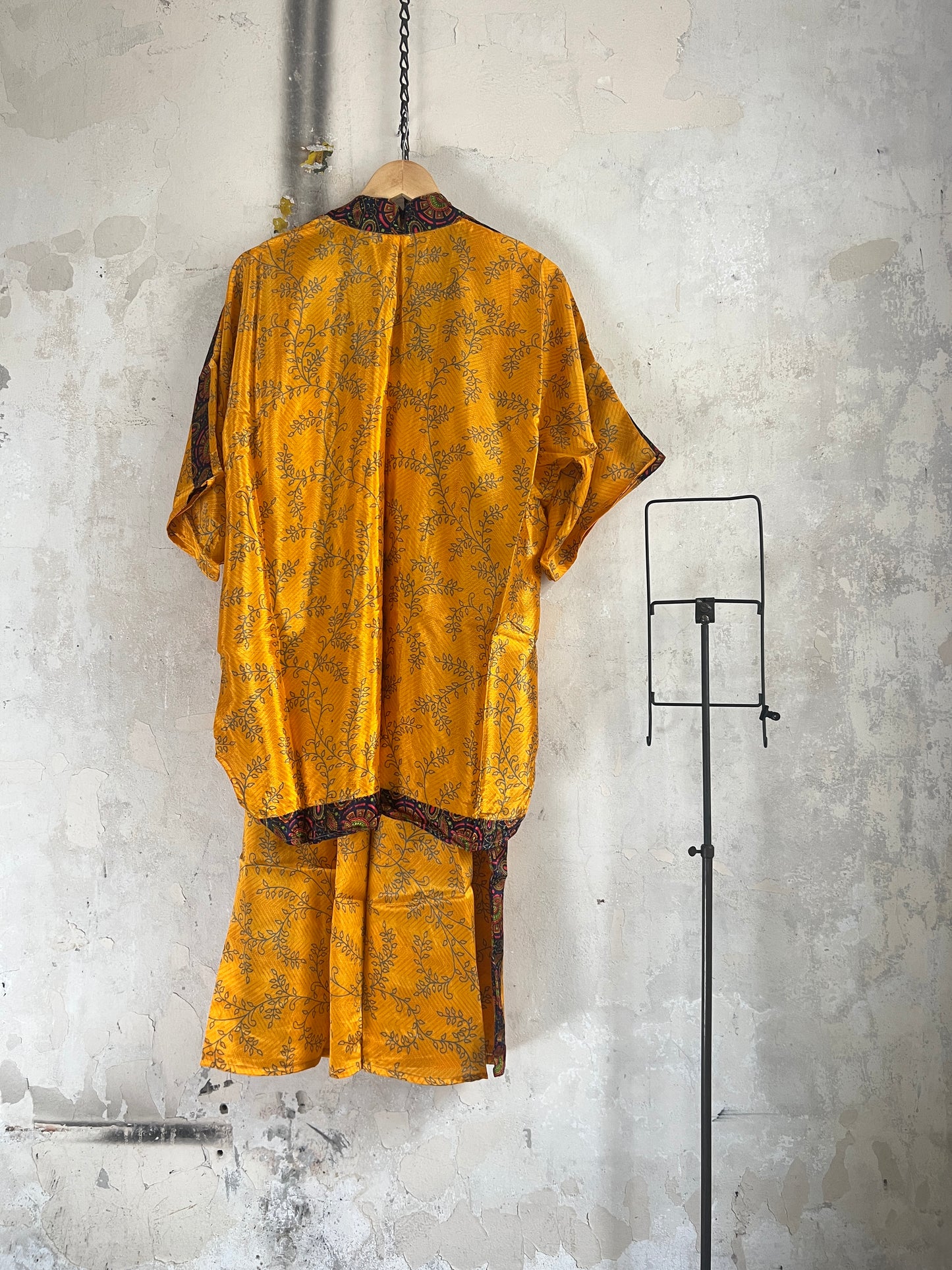 Vintage Saree Silk Trousers & Shirt Co-ordinated Set