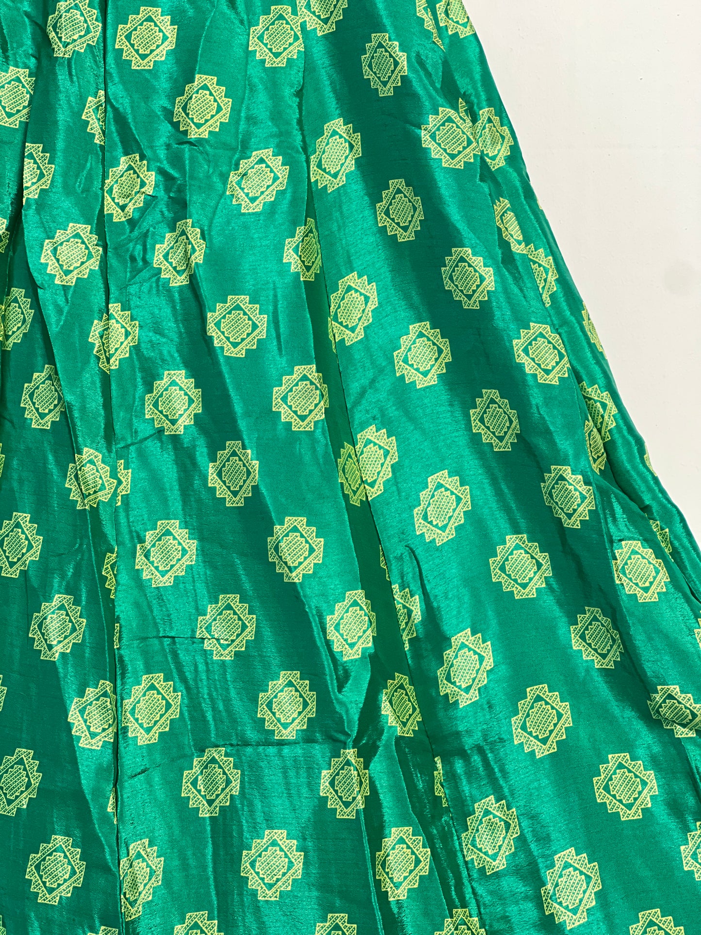 Vintage Saree Silk Pleated Skirt