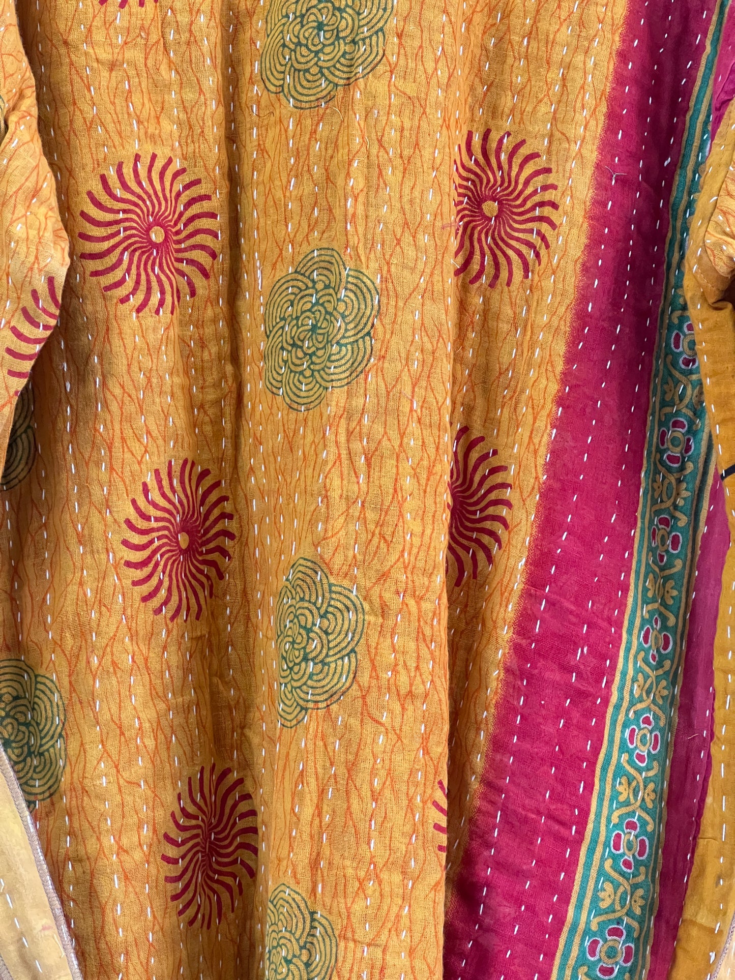 Vintage Cotton Kantha Relaxed Jacket ~ No 28