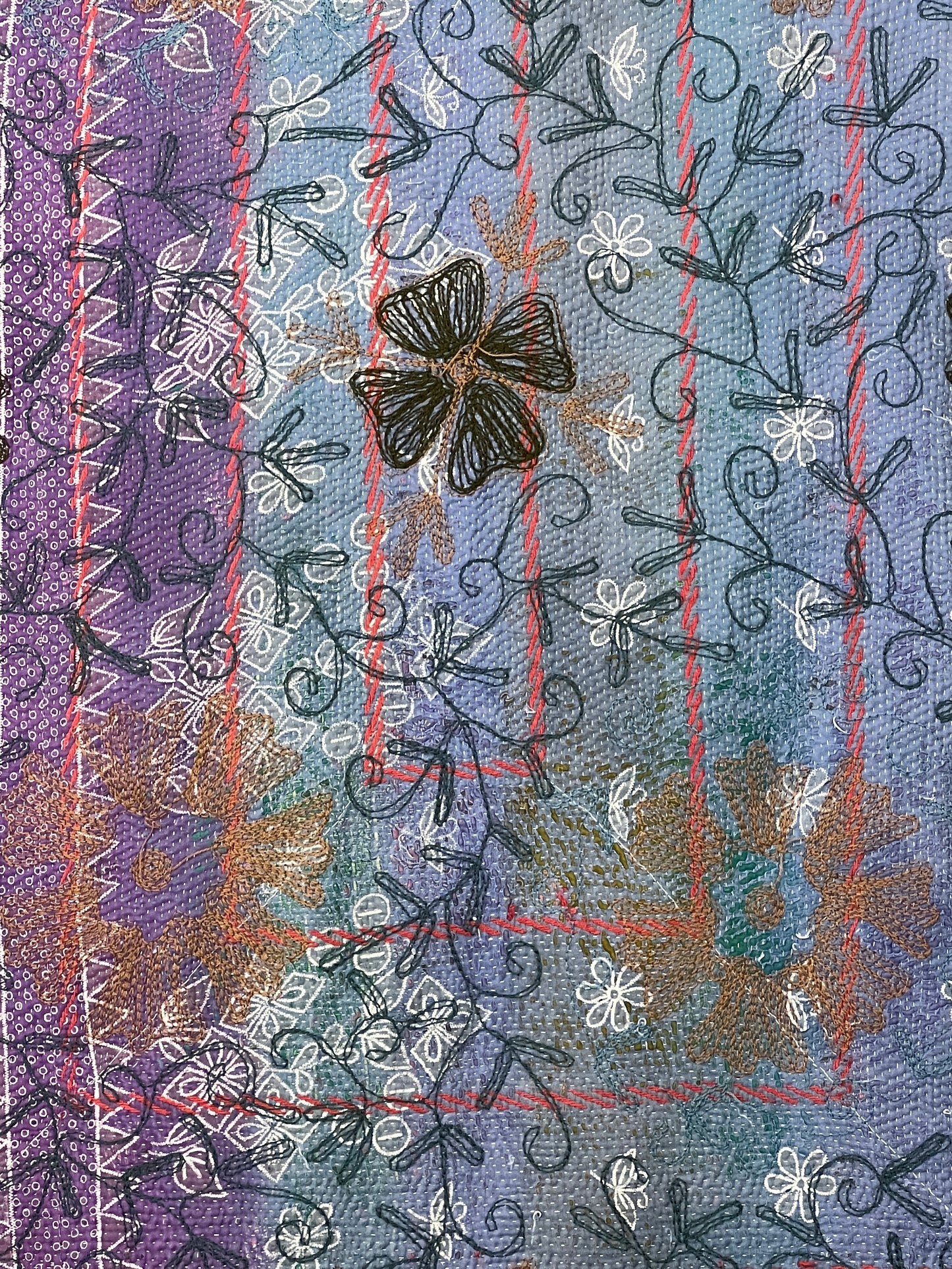 Vintage Kantha Suzani Quilt