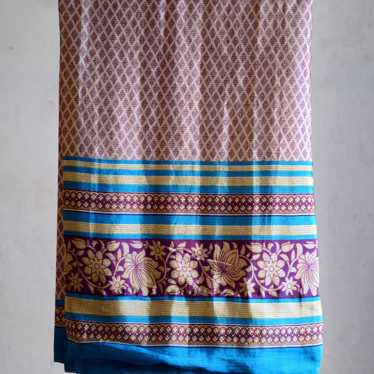 Vintage Pure Silk Saree Fabric