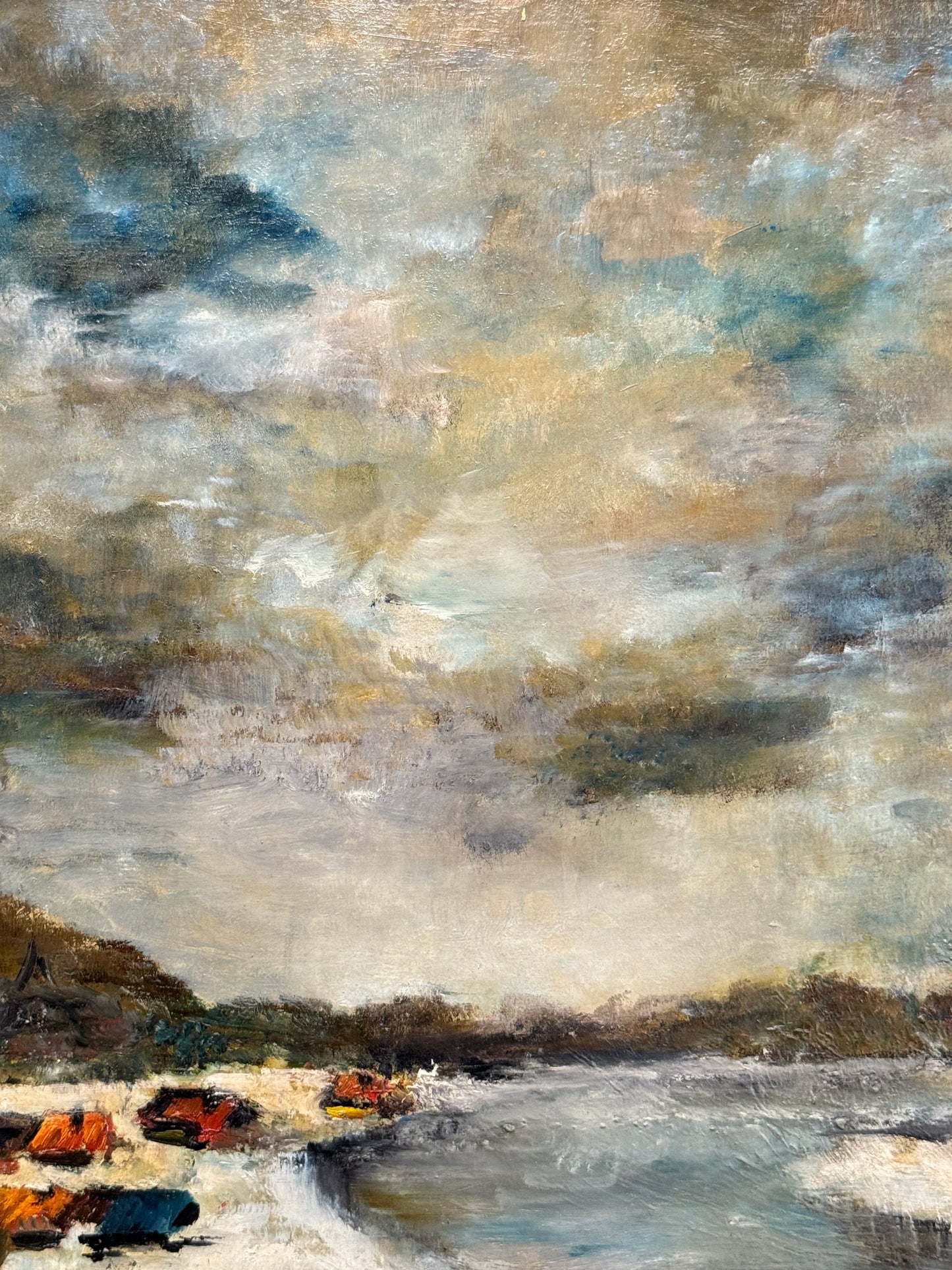 Impressionist Sky over Tents | Belgium Post War