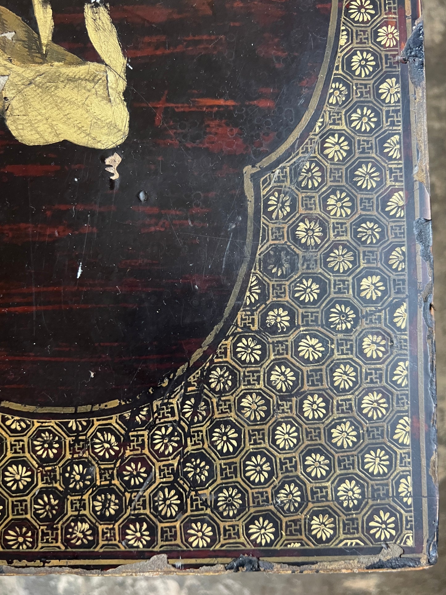 A Chinese Export Lacquered Coffee Table
