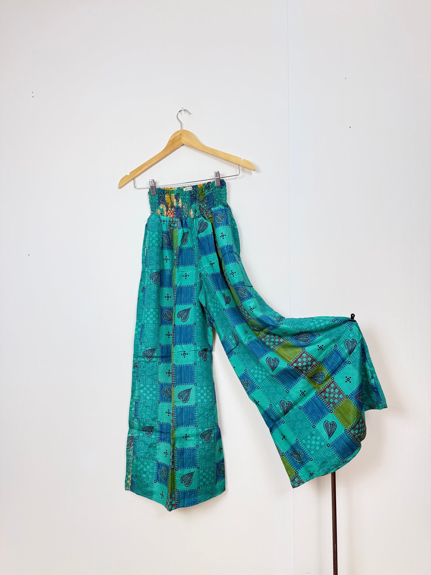 Vintage Saree Silk Trousers & Shirt Co-ordinated Set