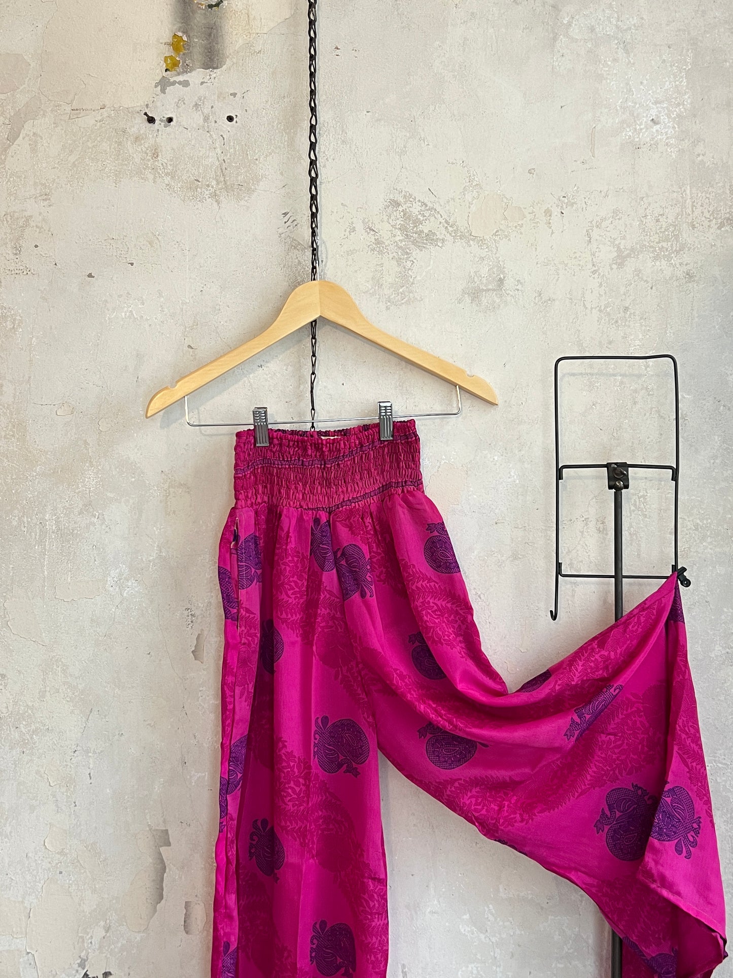 Vintage Saree Silk Trousers & Shirt Co-ordinated Set