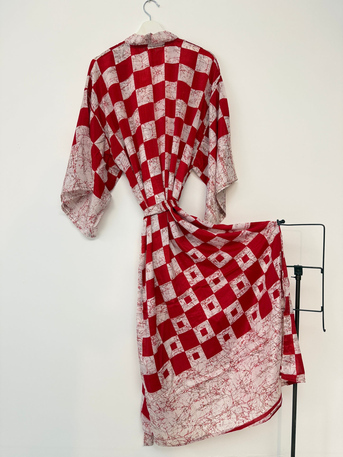 Vintage Saree Silk Kimono / Duster - Long
