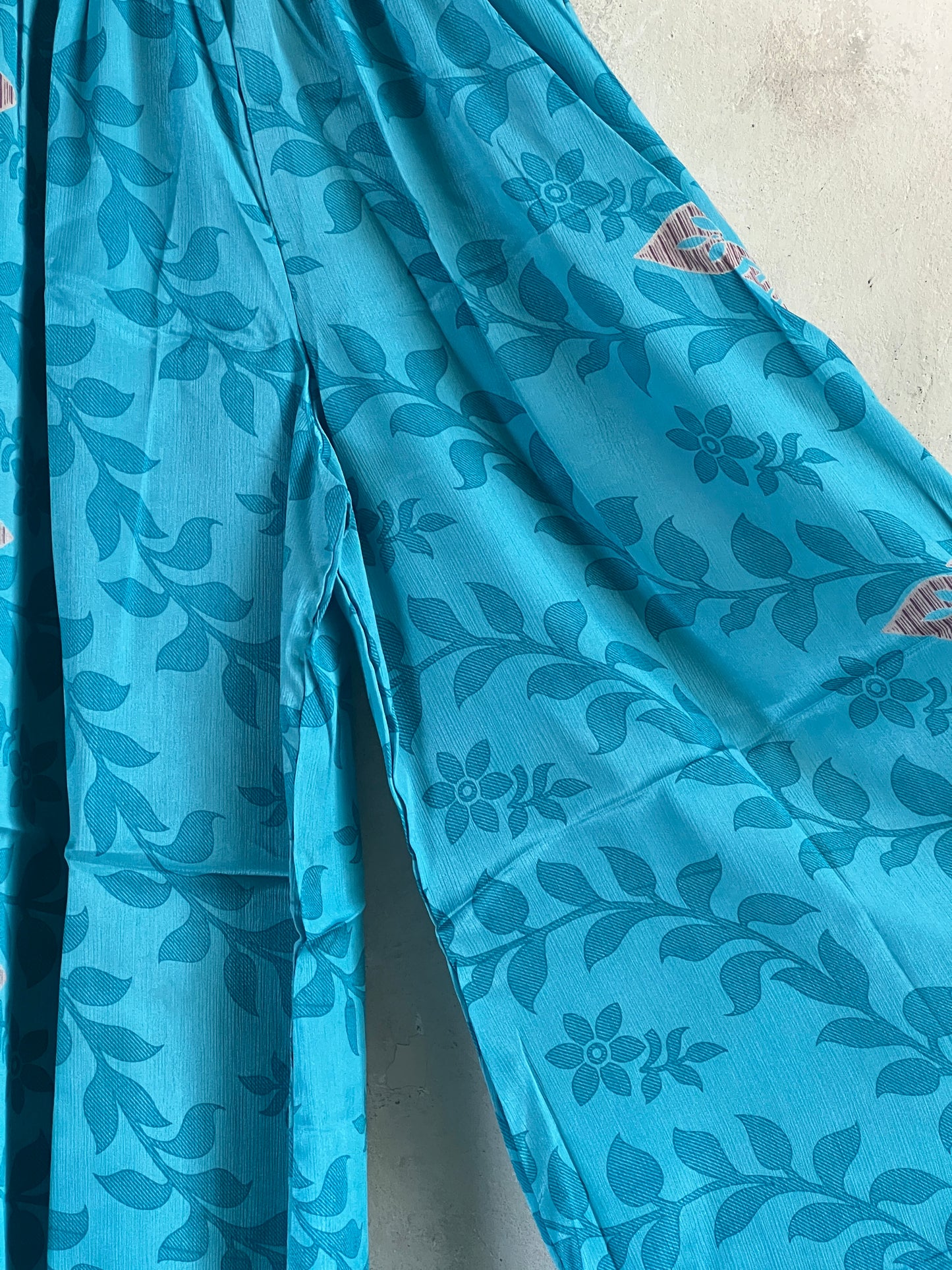 Vintage Saree Silk Trousers & Shirt Co-ordinated Set