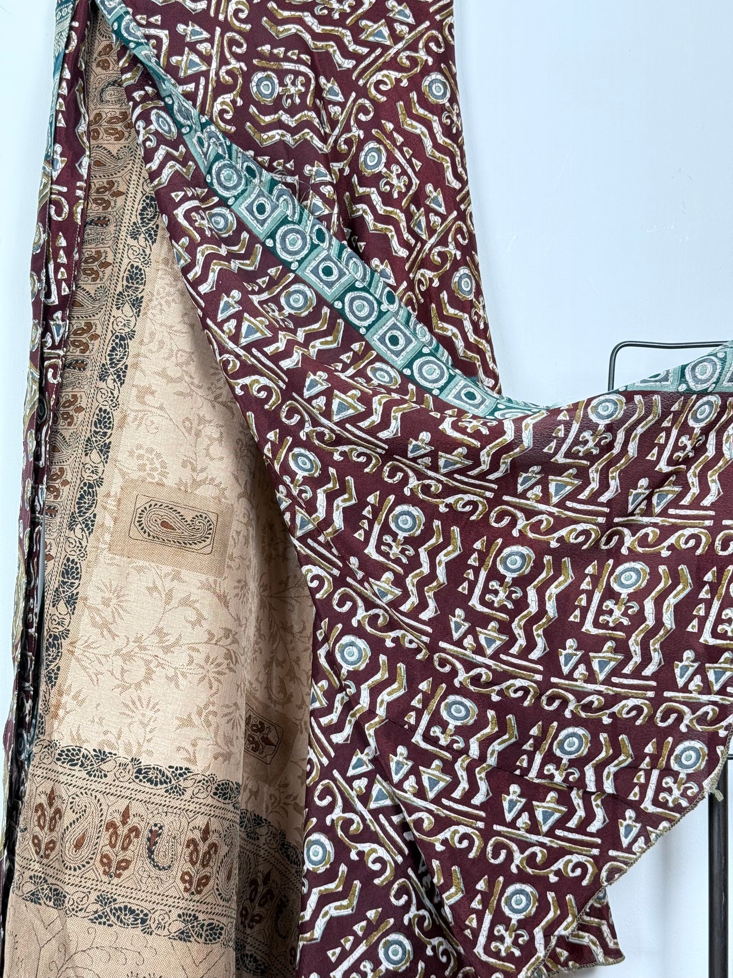 Vintage Saree Silk Wrap Skirt