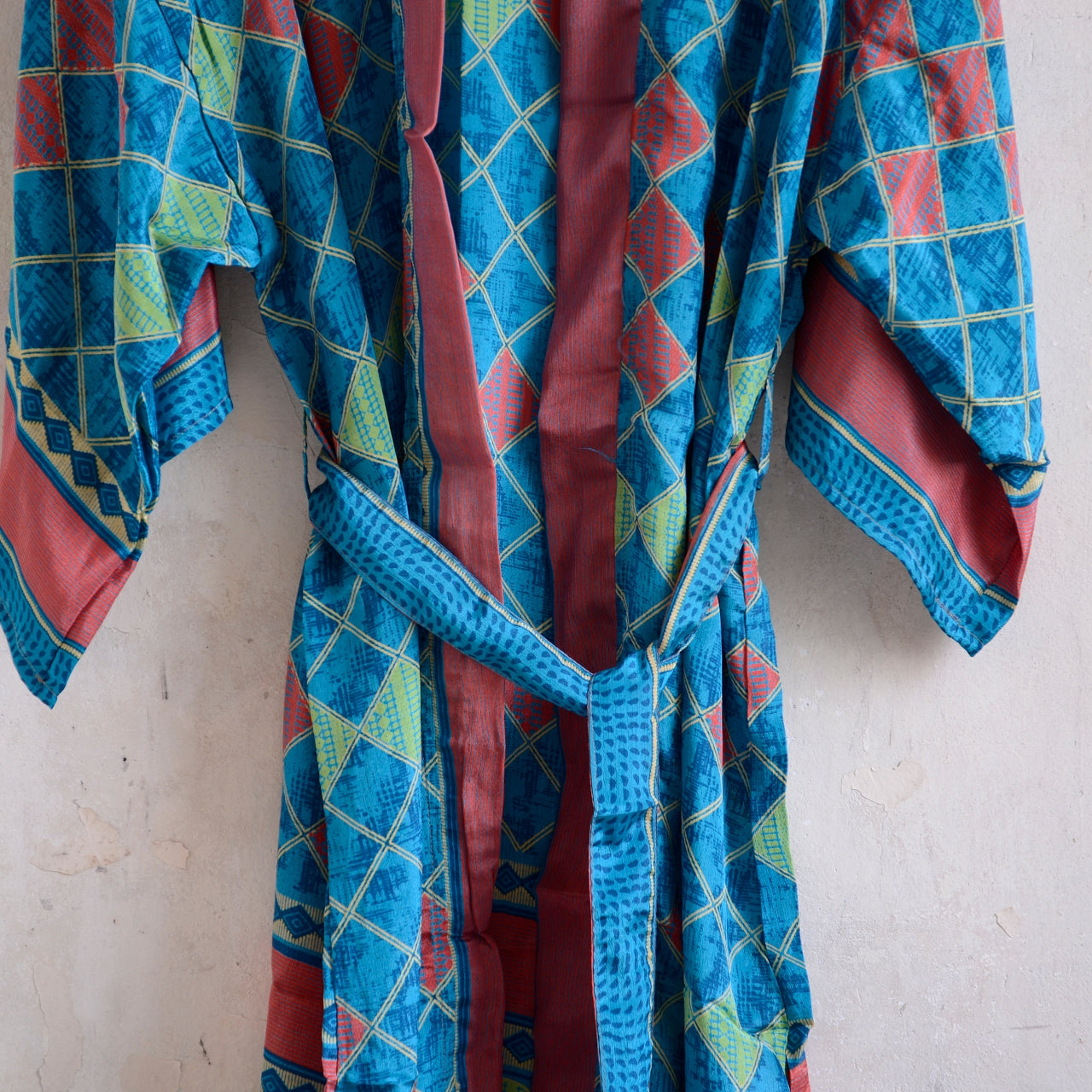 Vintage Saree Silk Kimono / Duster - Long