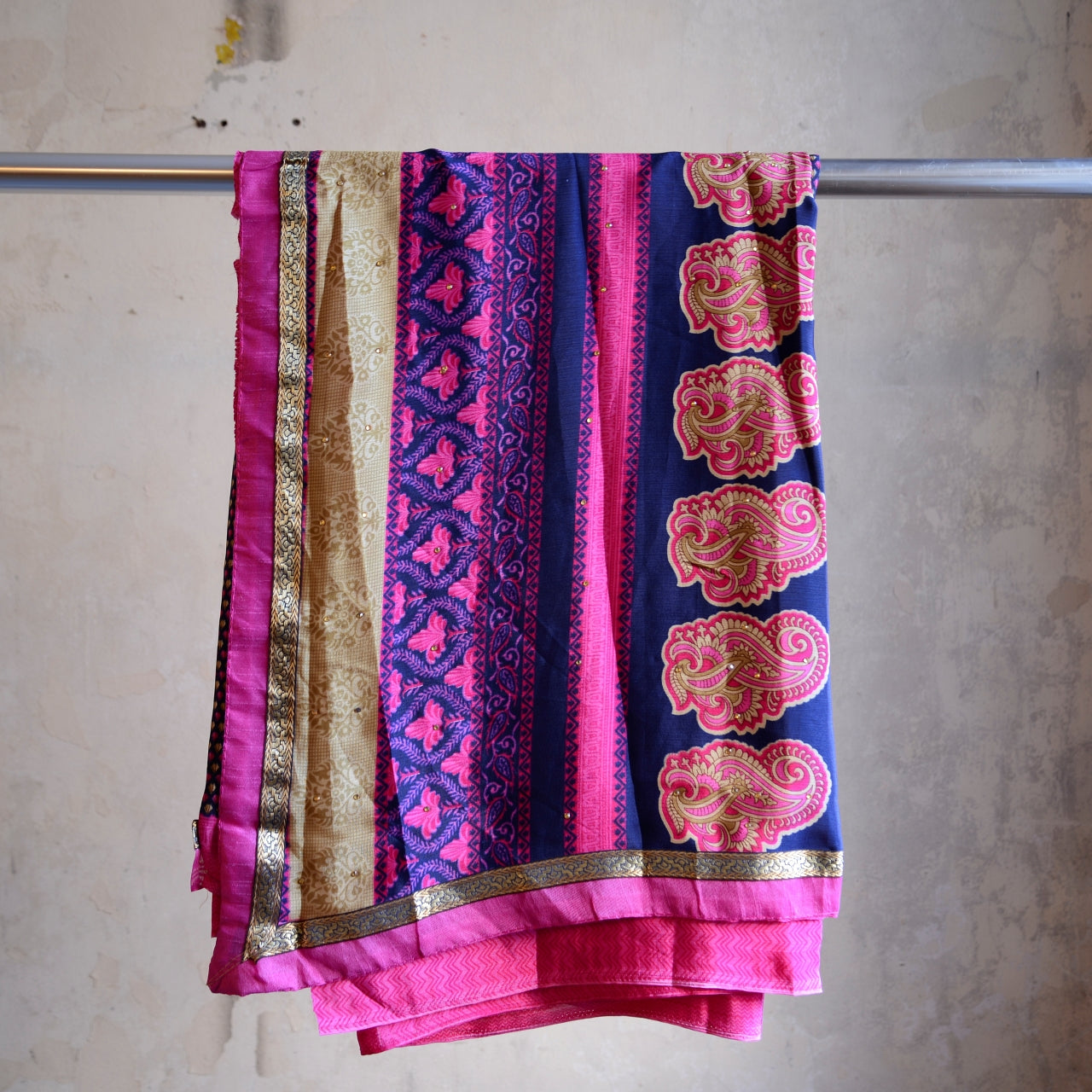 Vintage Pure Silk Saree Fabric