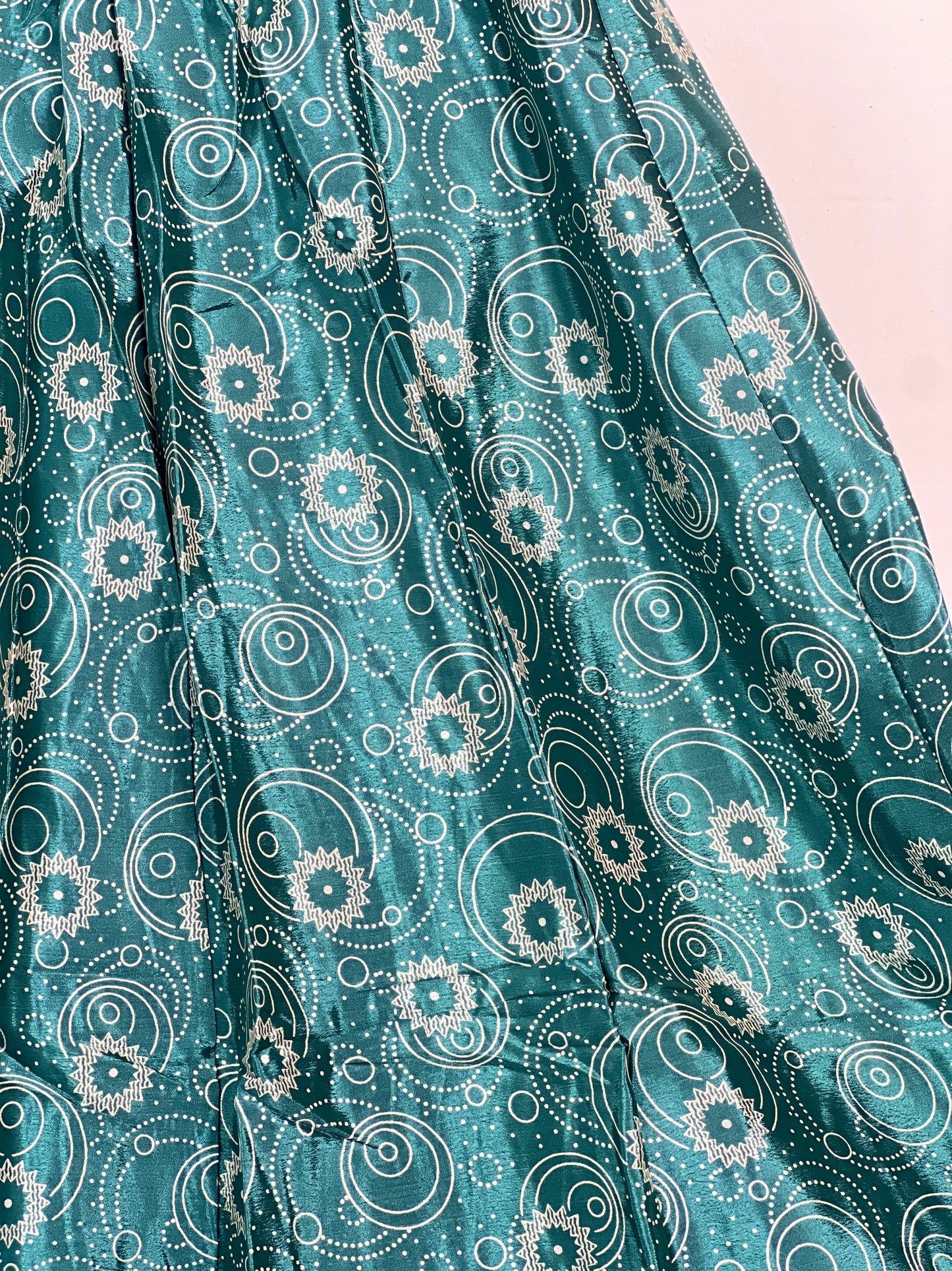 Vintage Saree Silk Pleated Skirt