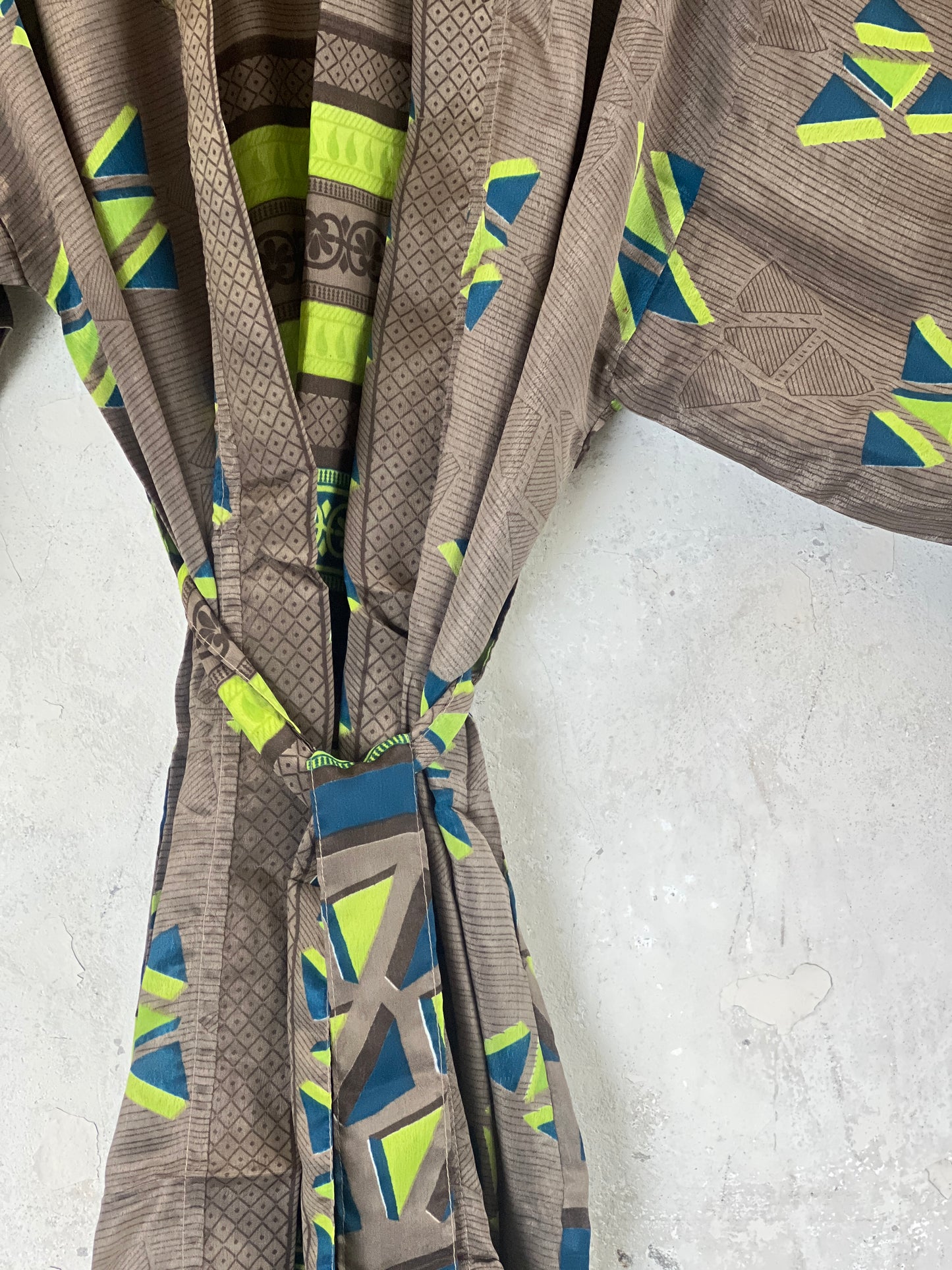 Vintage Saree Silk Kimono / Duster - Short