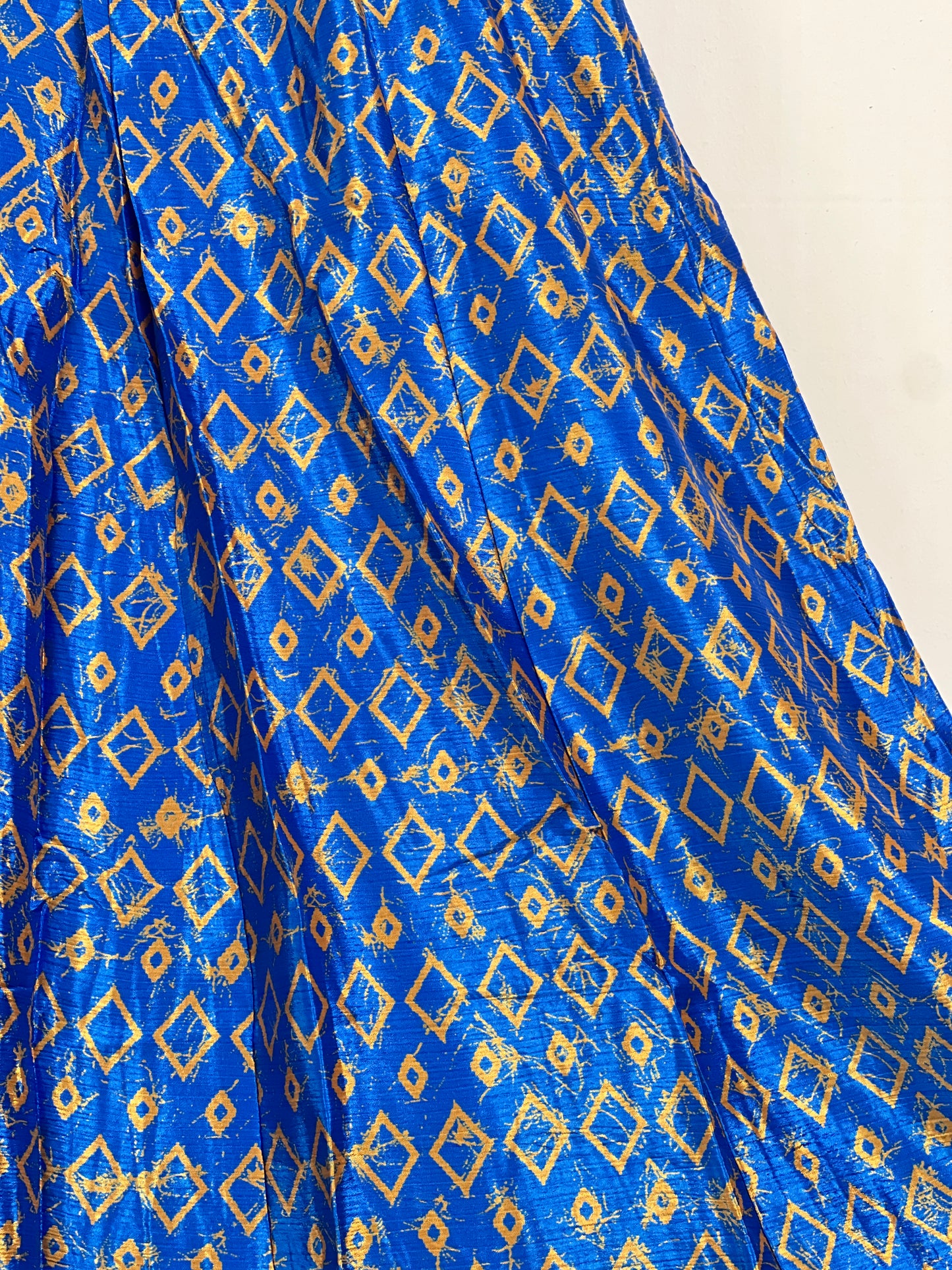 Vintage Saree Silk Pleated Skirt