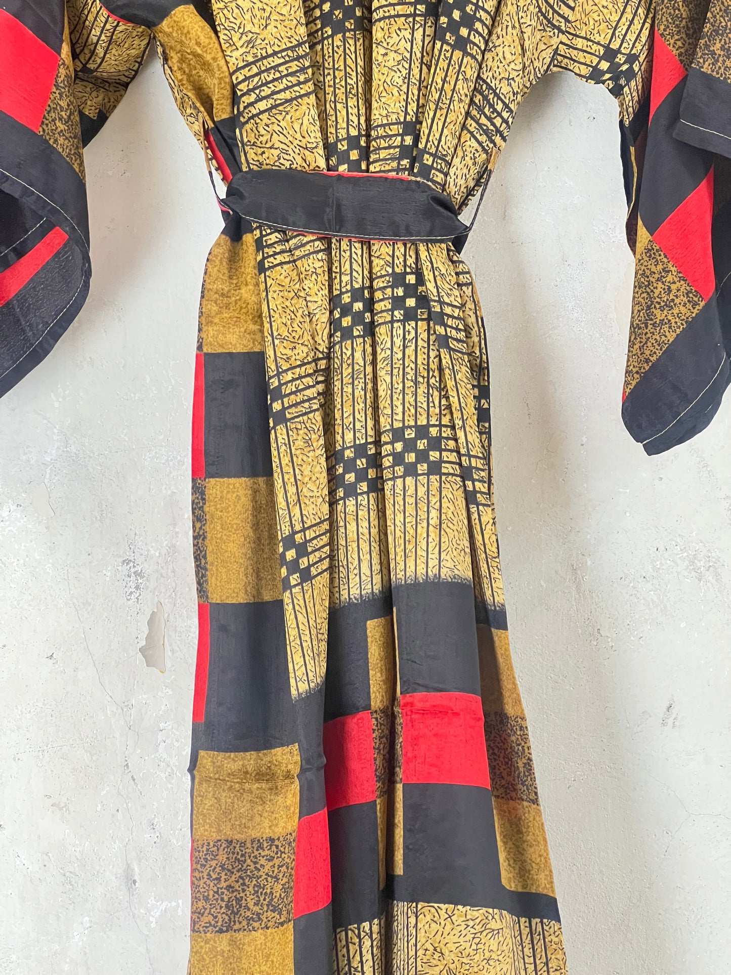 Vintage Saree Silk Kimono / Duster - Long