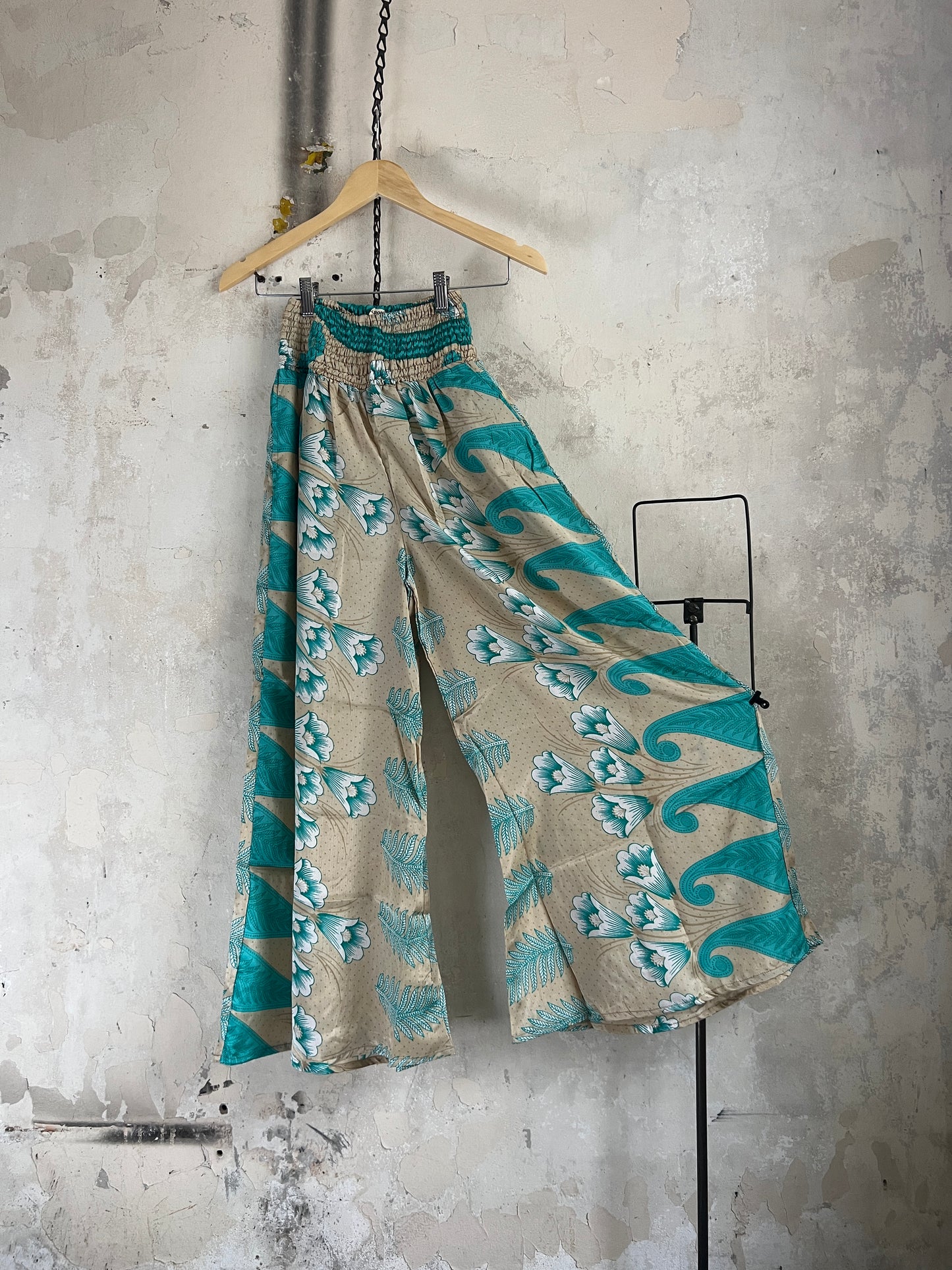 Vintage Saree Silk Trousers & Shirt Co-ordinated Set