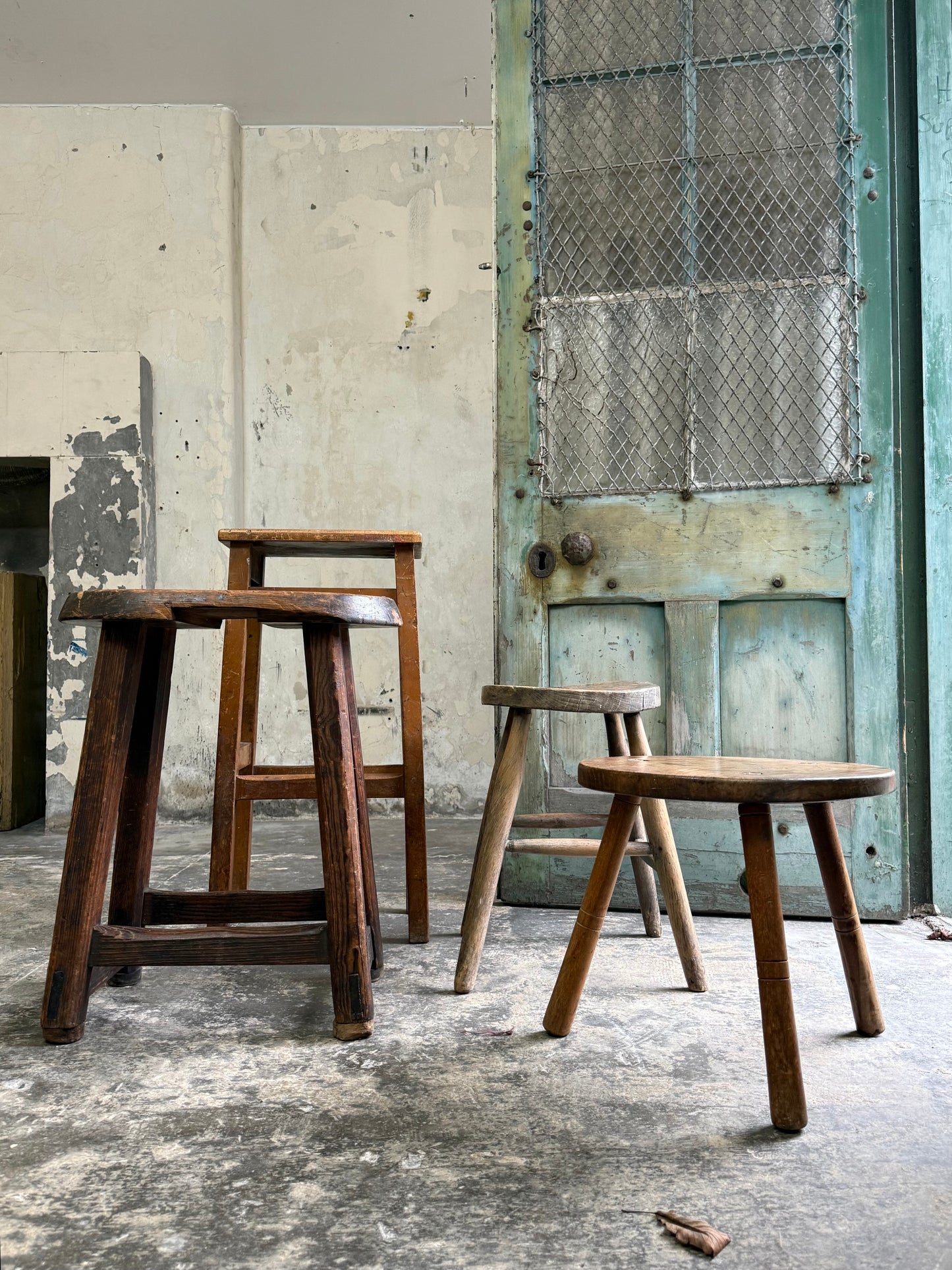 Scottish 19thC Pitch Pine Stool