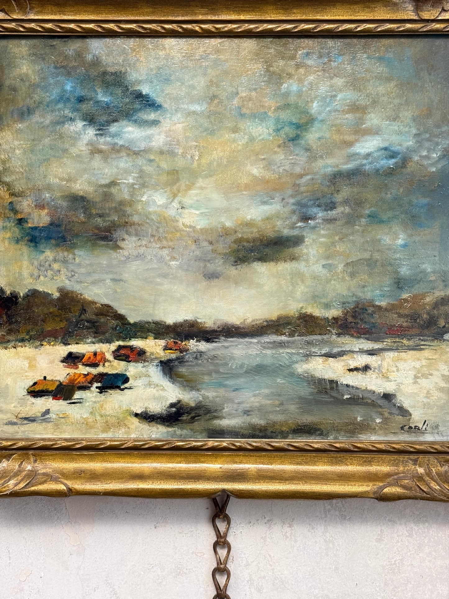Impressionist Sky over Tents | Belgium Post War