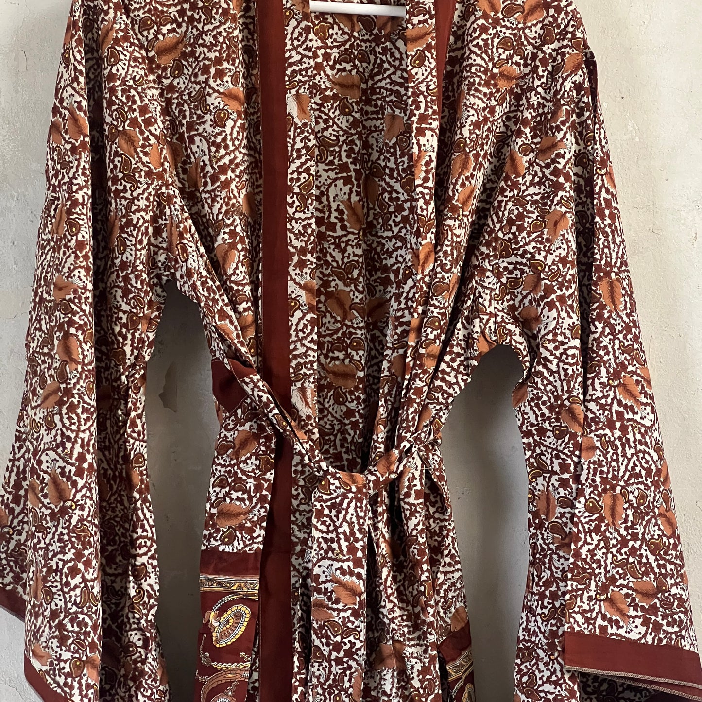Vintage Saree Silk Batwing Kimono