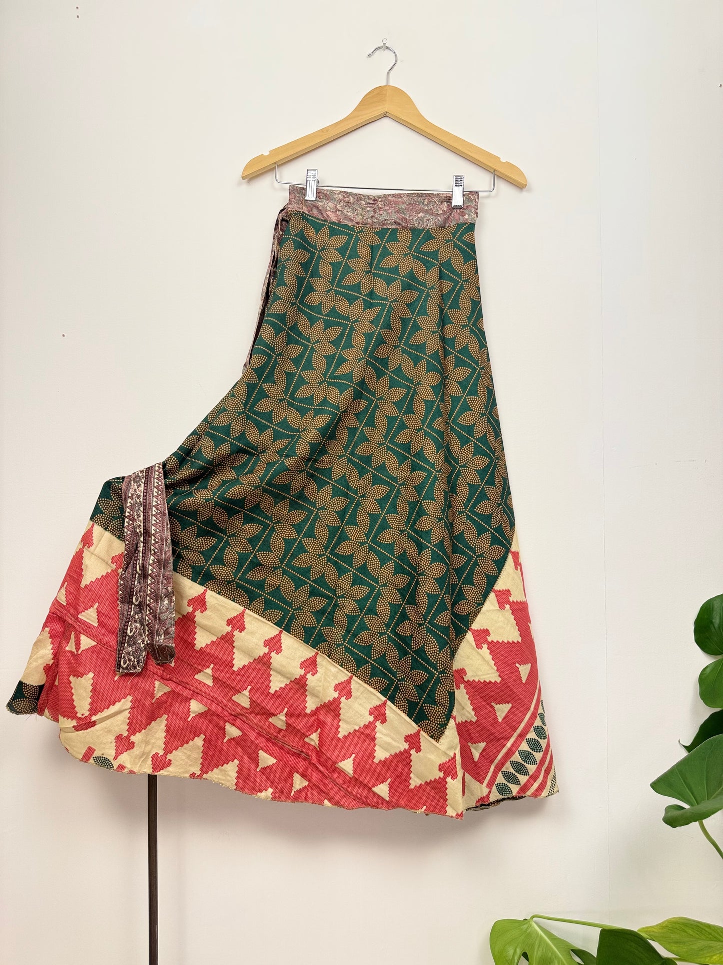 Vintage Saree Silk Wrap Skirt