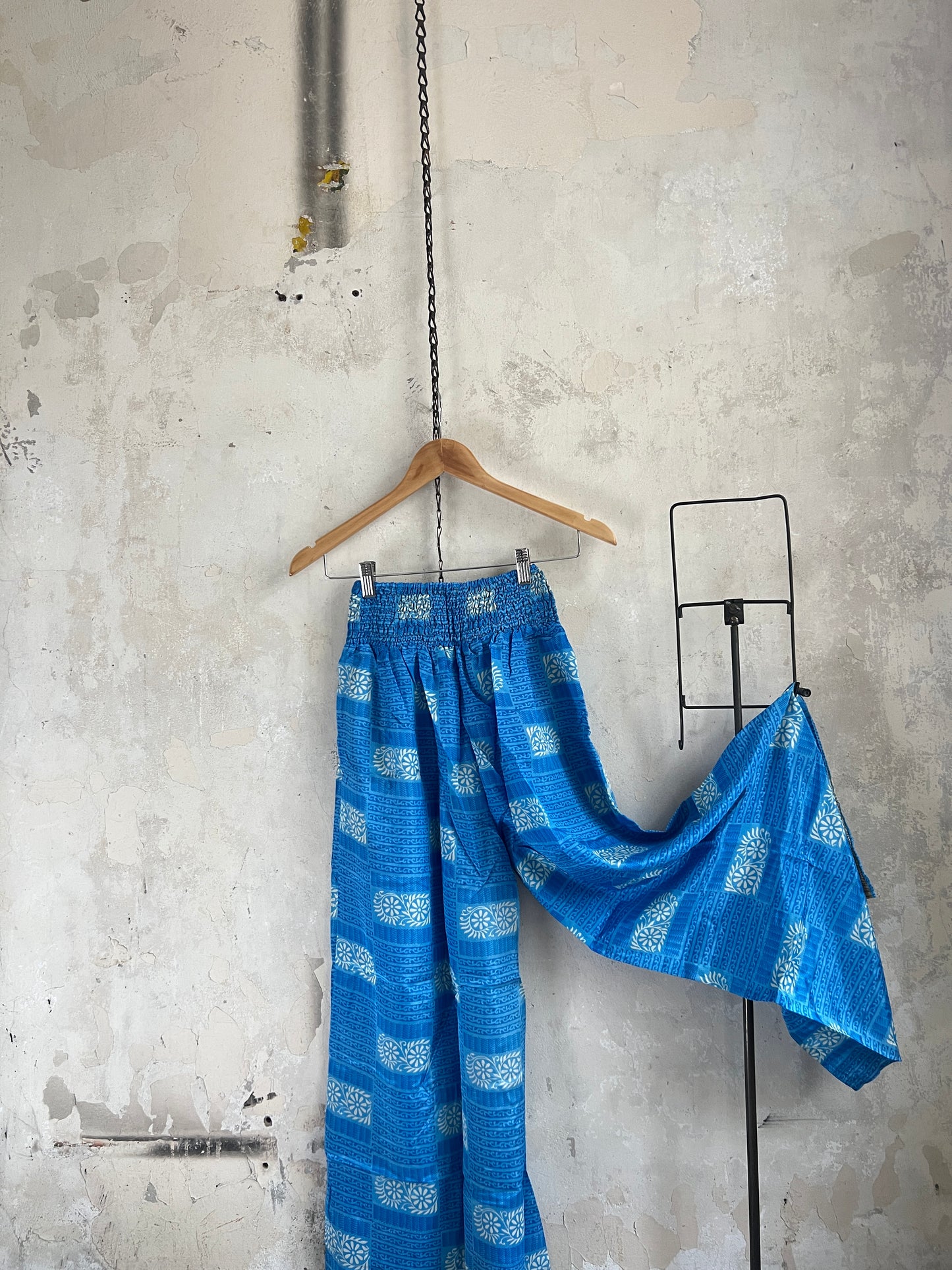 Vintage Saree Silk Trousers & Shirt Co-ordinated Set