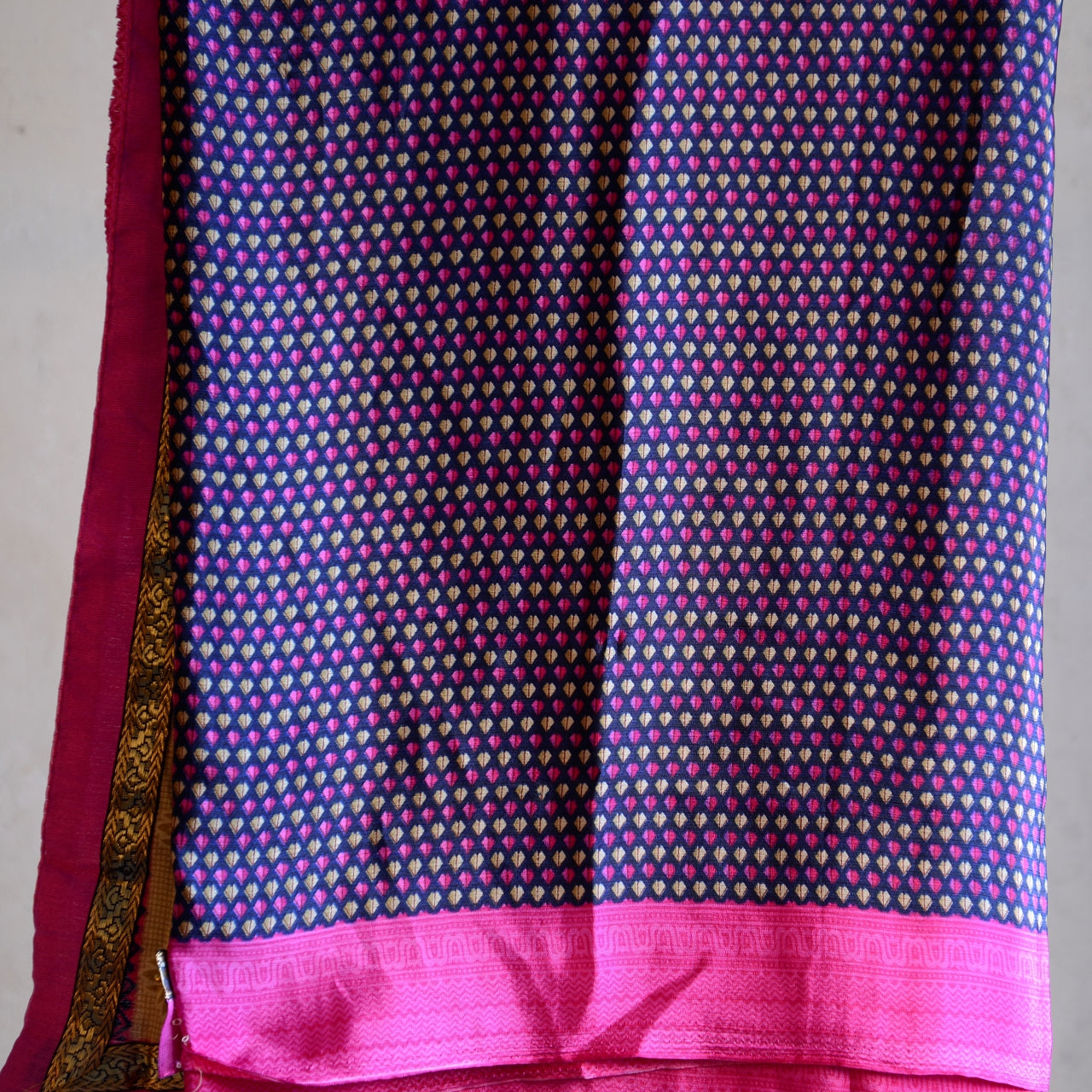 Vintage Pure Silk Saree Fabric