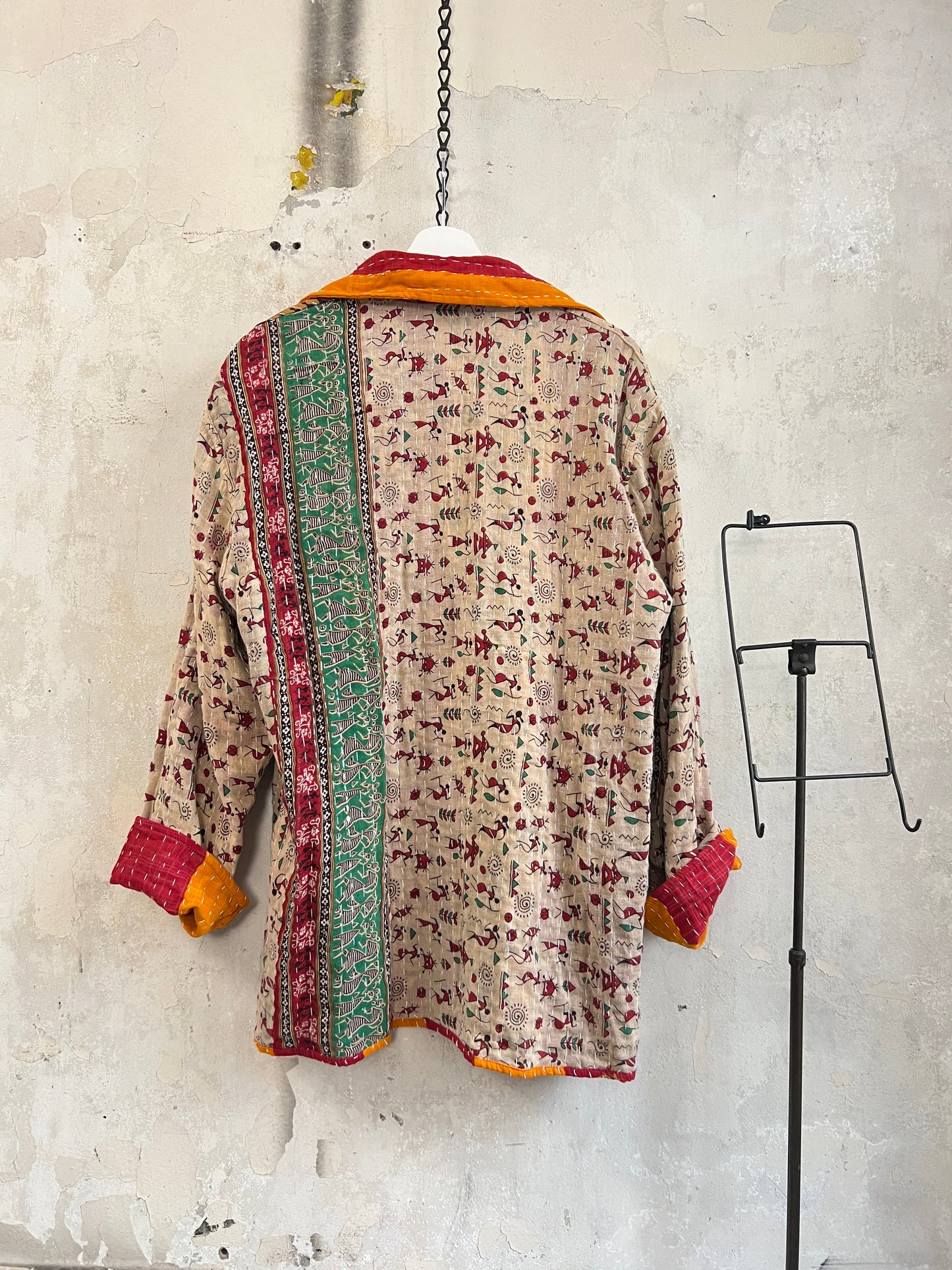 Vintage Cotton Kantha Reversible Jacket ~ No 25