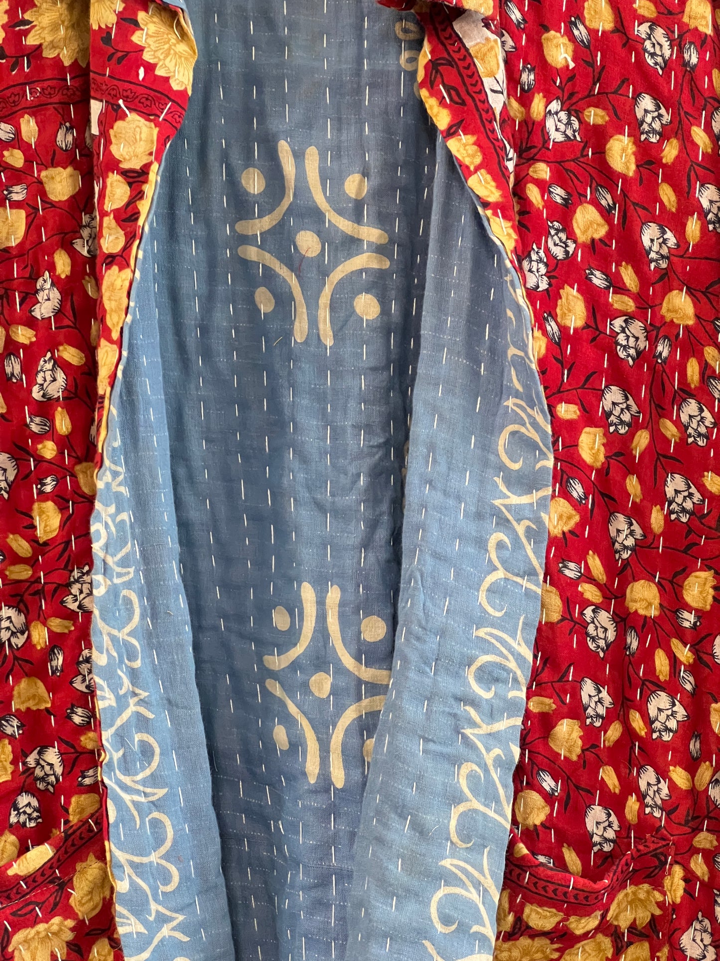 Vintage Cotton Kantha Reversible Jacket ~ No 17