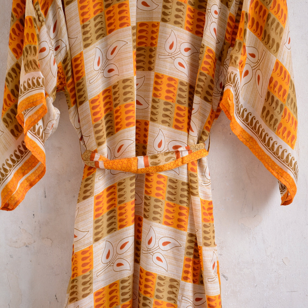 Vintage Saree Silk Kimono / Duster - Long