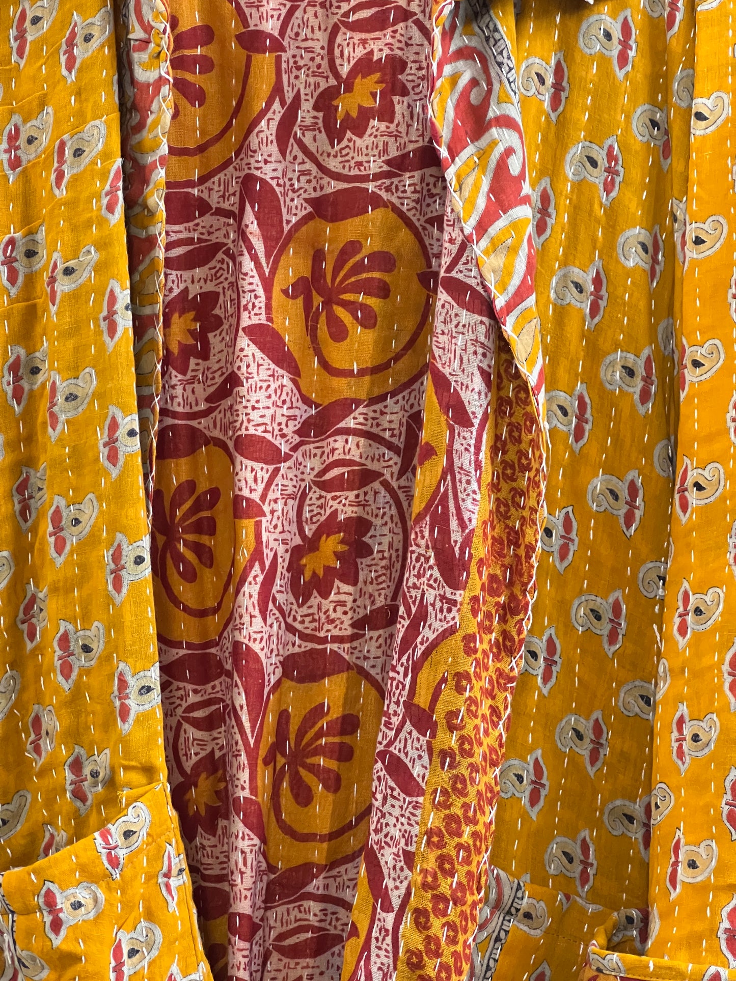 Vintage Cotton Kantha Reversible Jacket ~ No 6