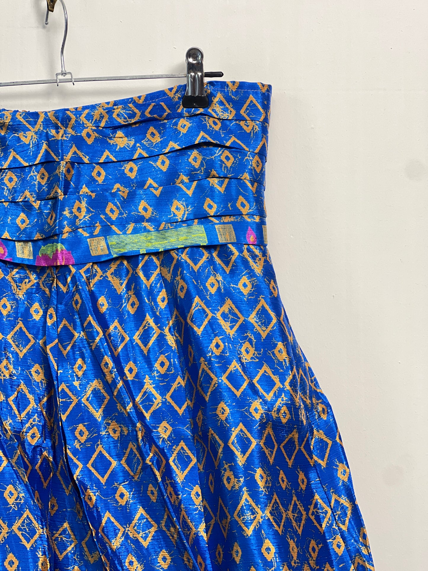 Vintage Saree Silk Pleated Skirt