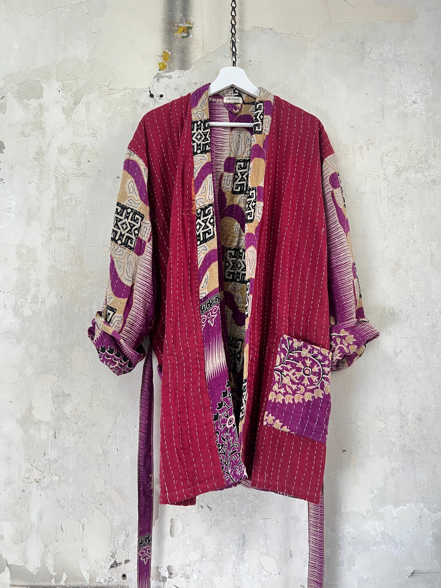 Vintage Cotton Kantha Relaxed Jacket ~ No 4