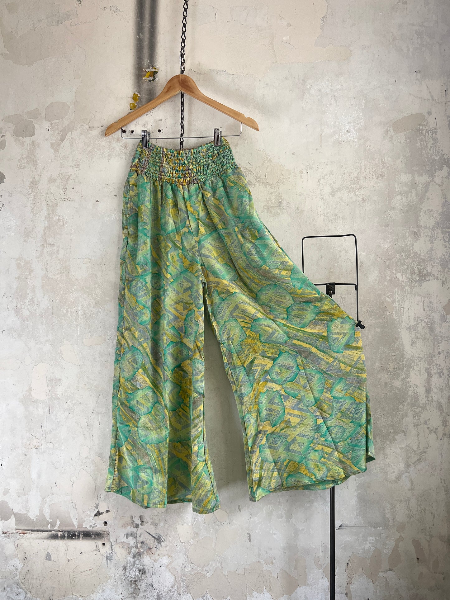 Vintage Saree Silk Trousers & Shirt Co-ordinated Set